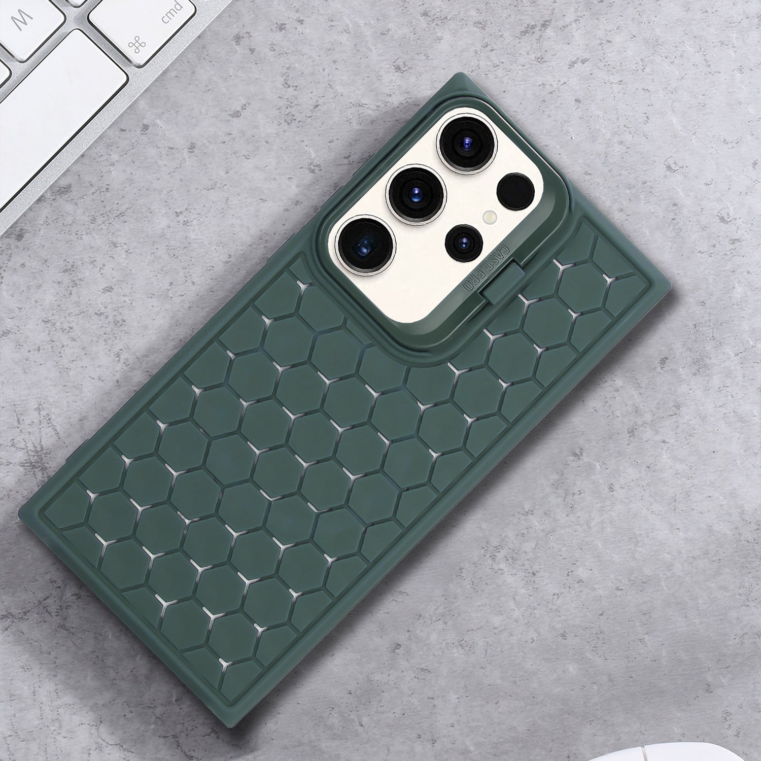 For Samsung Galaxy S24 Ultra Case Heat Dissipation Kickstand TPU Back Cover
