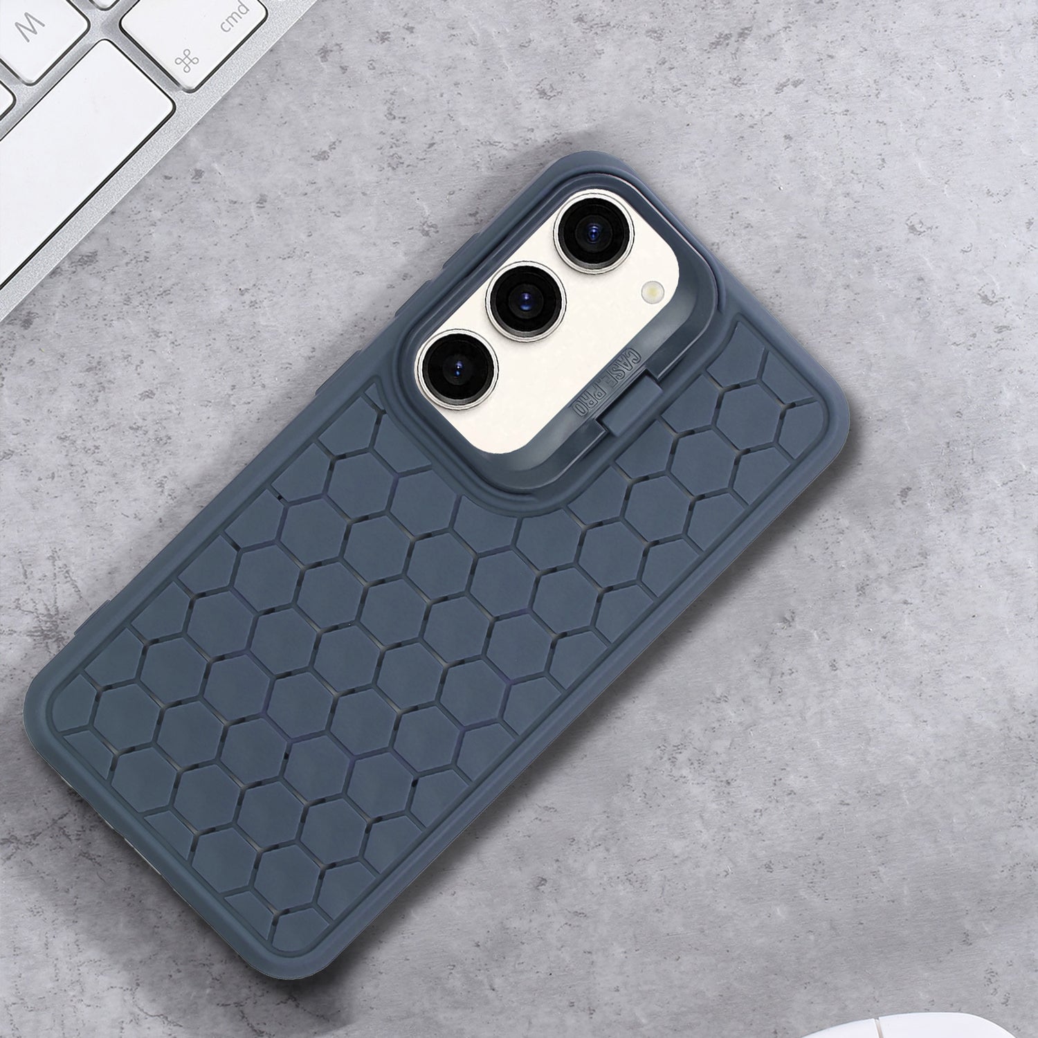 For Samsung Galaxy S23+ Case Heat Dissipation TPU Phone Cover with Lens Kickstand