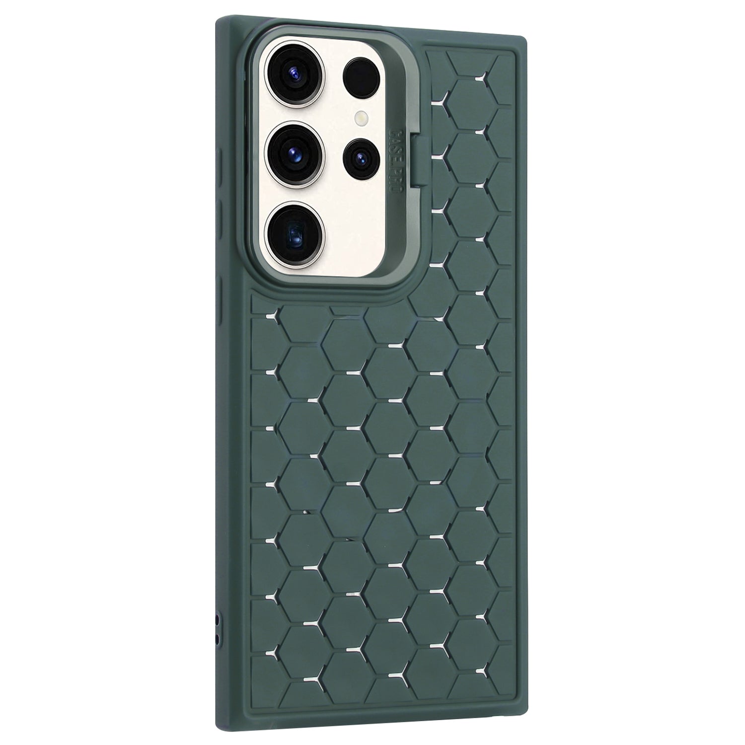For Samsung Galaxy S23 Ultra Case Protective TPU Breathable Cooling Phone Cover with Kickstand