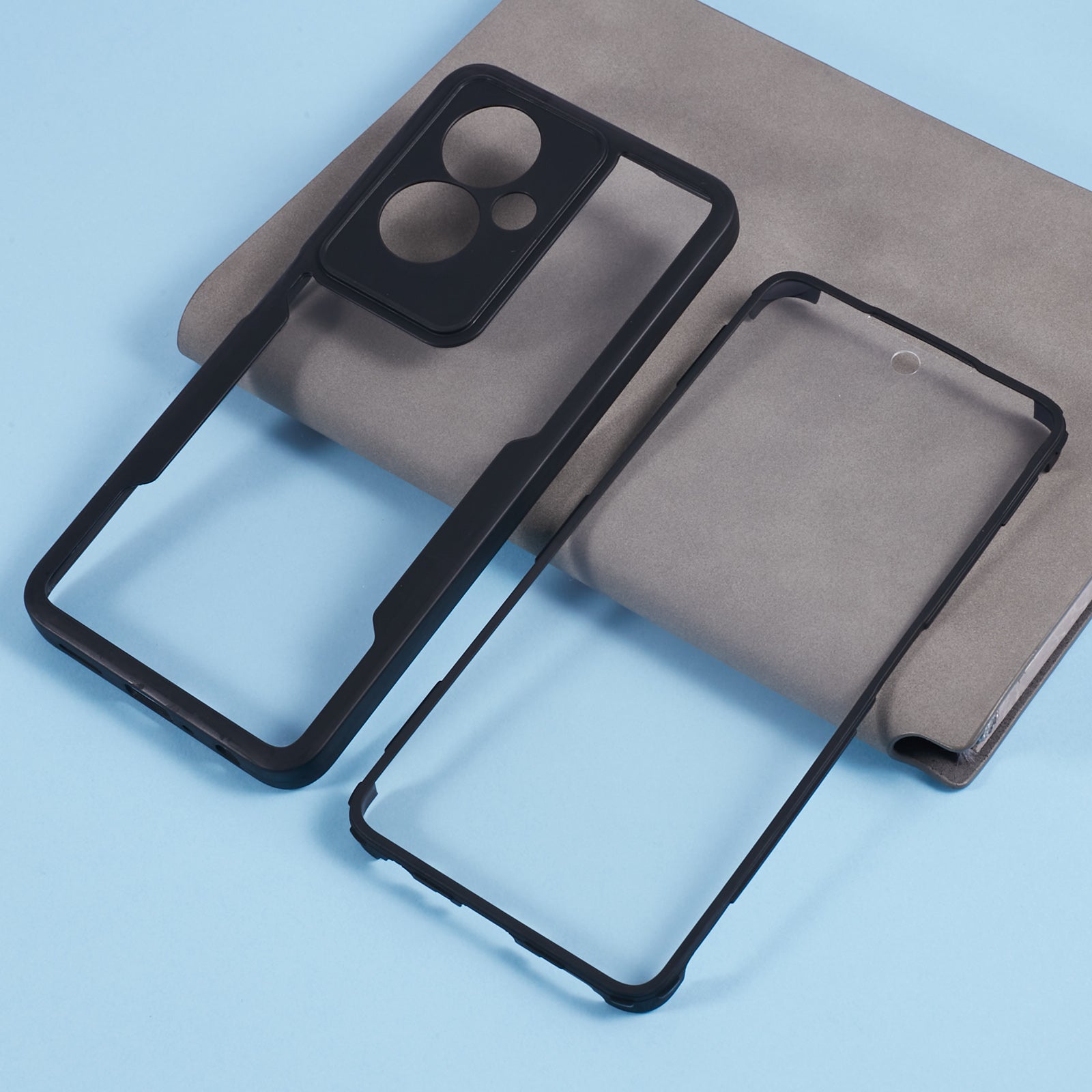 For Oppo A2 5G / A79 5G Case Acrylic+TPU Full Body Shockproof Phone Cover with PET Screen Protector