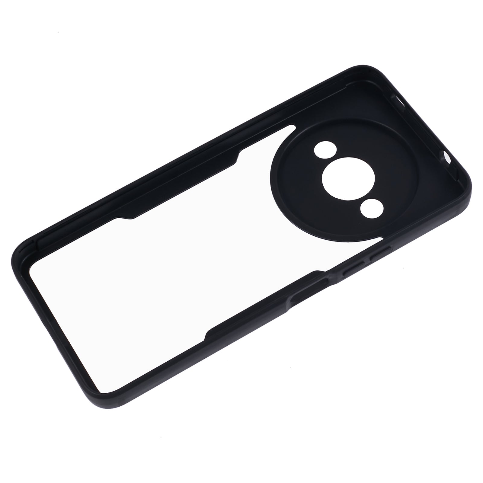 For Xiaomi Redmi A3 / Poco C61 4G Case Shockproof Acrylic + TPU Phone Shell, Built-In PET Screen Protector, Black
