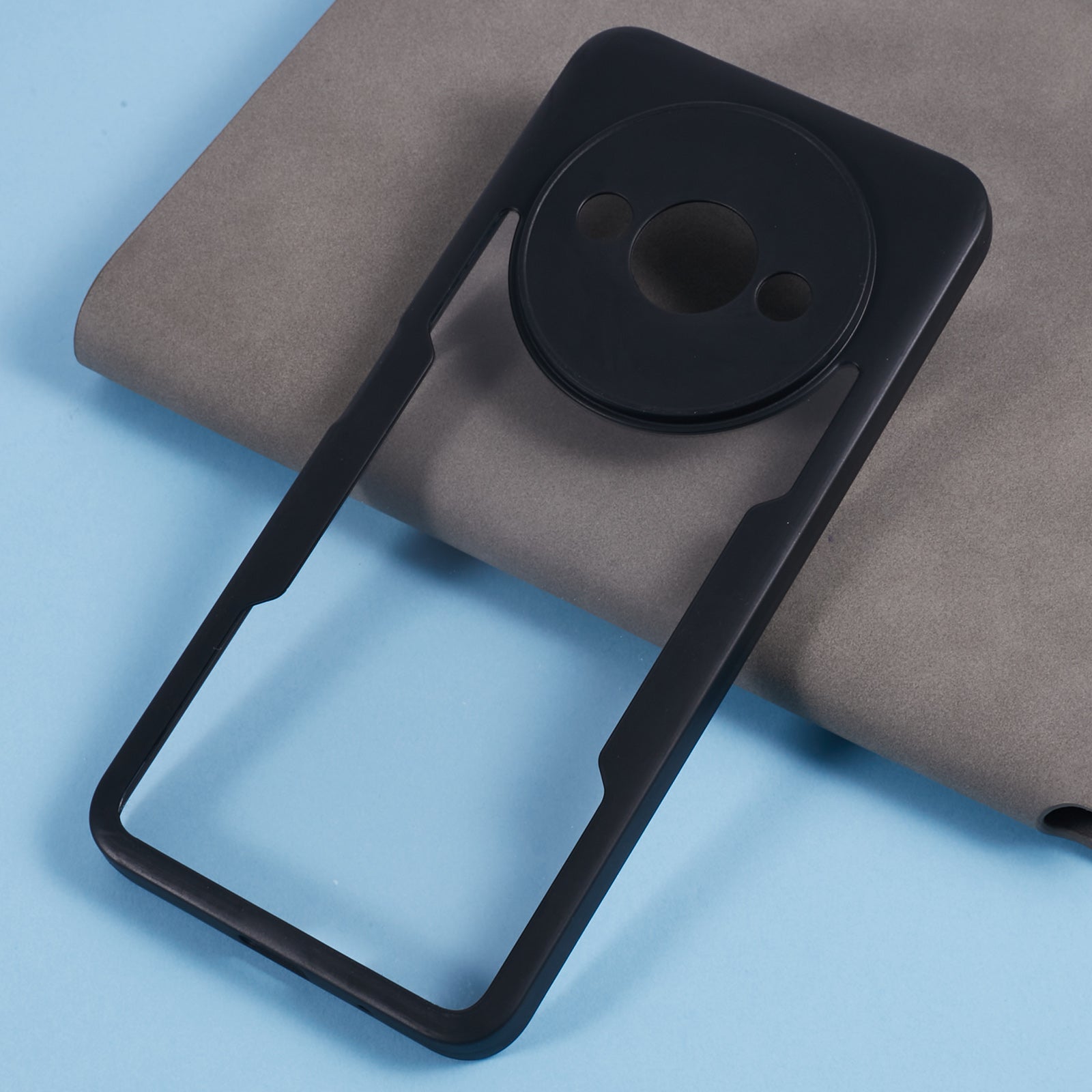 For Xiaomi Redmi A3 / Poco C61 4G Case Shockproof Acrylic + TPU Phone Shell, Built-In PET Screen Protector, Black