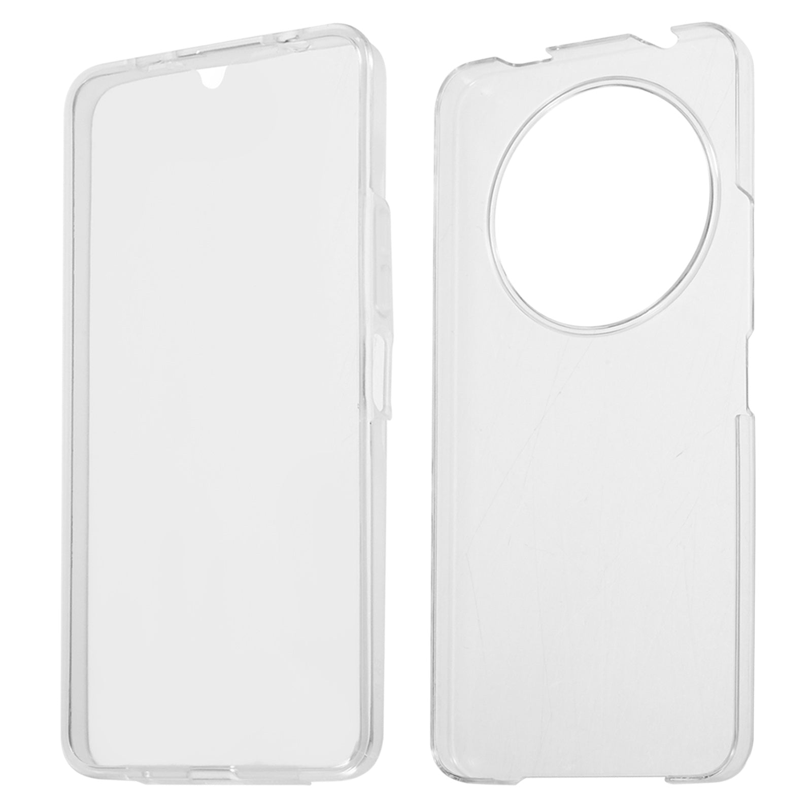 For Xiaomi Redmi A3 / Poco C61 4G Clear Case Acrylic + PET 360 Degree Full Body Protective Cover