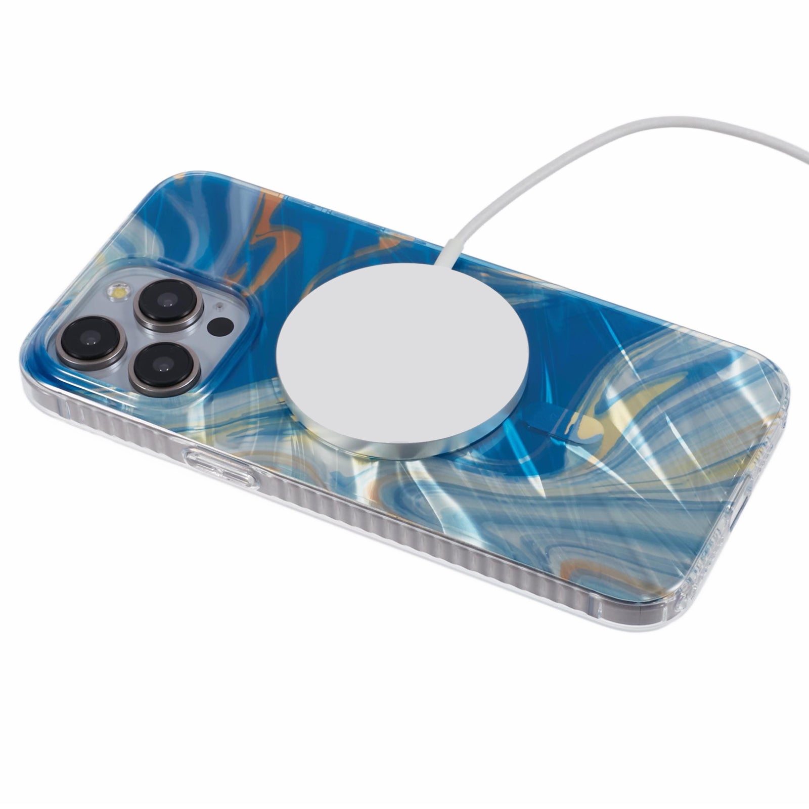 MP Series For iPhone 13 Pro Max Electroplating Case TPU+Acrylic IMD Phone Cover Compatible with MagSafe