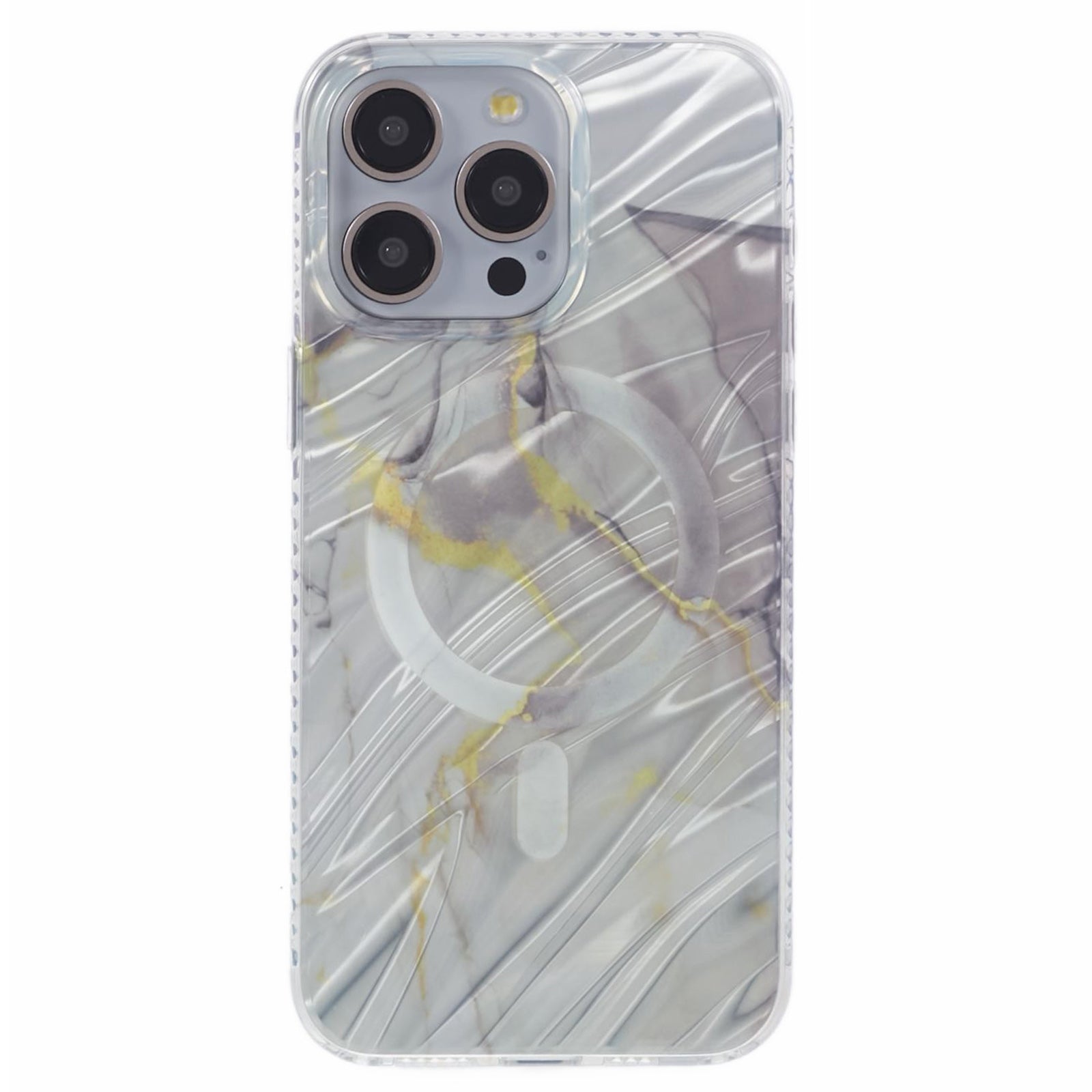 MP Series For iPhone 13 Pro Max Electroplating Case TPU+Acrylic IMD Phone Cover Compatible with MagSafe