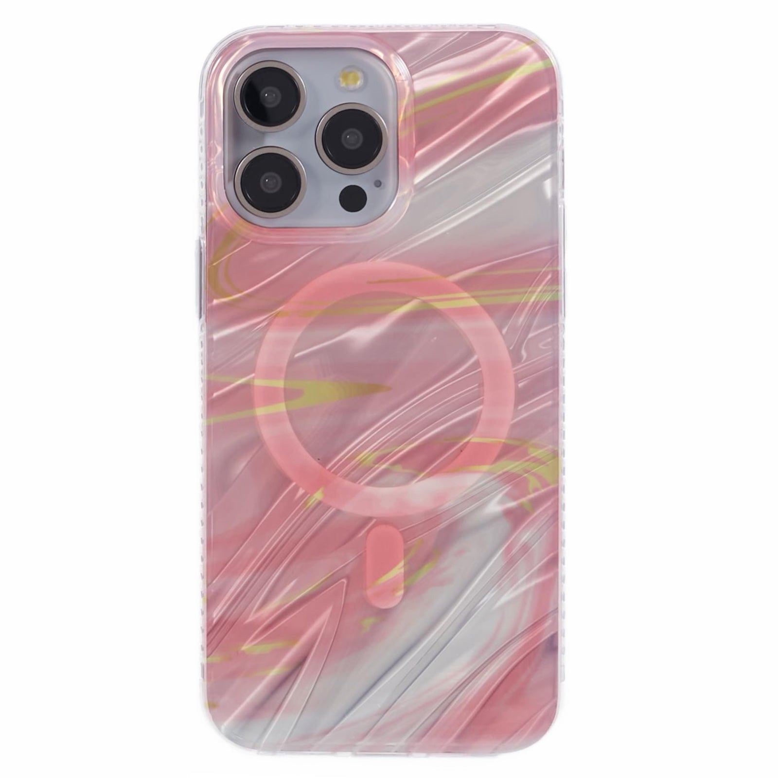 MP Series For iPhone 13 Pro Max Electroplating Case TPU+Acrylic IMD Phone Cover Compatible with MagSafe