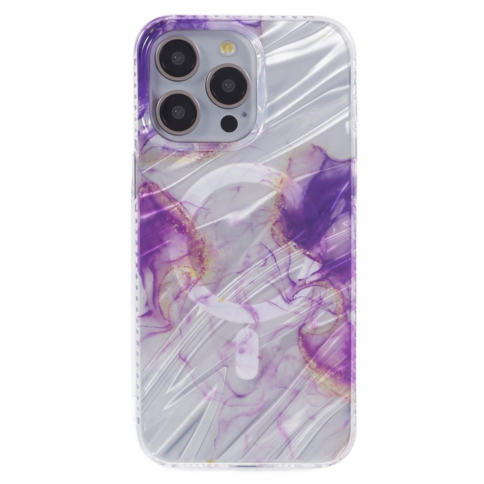 MP Series For iPhone 13 Pro Max Electroplating Case TPU+Acrylic IMD Phone Cover Compatible with MagSafe