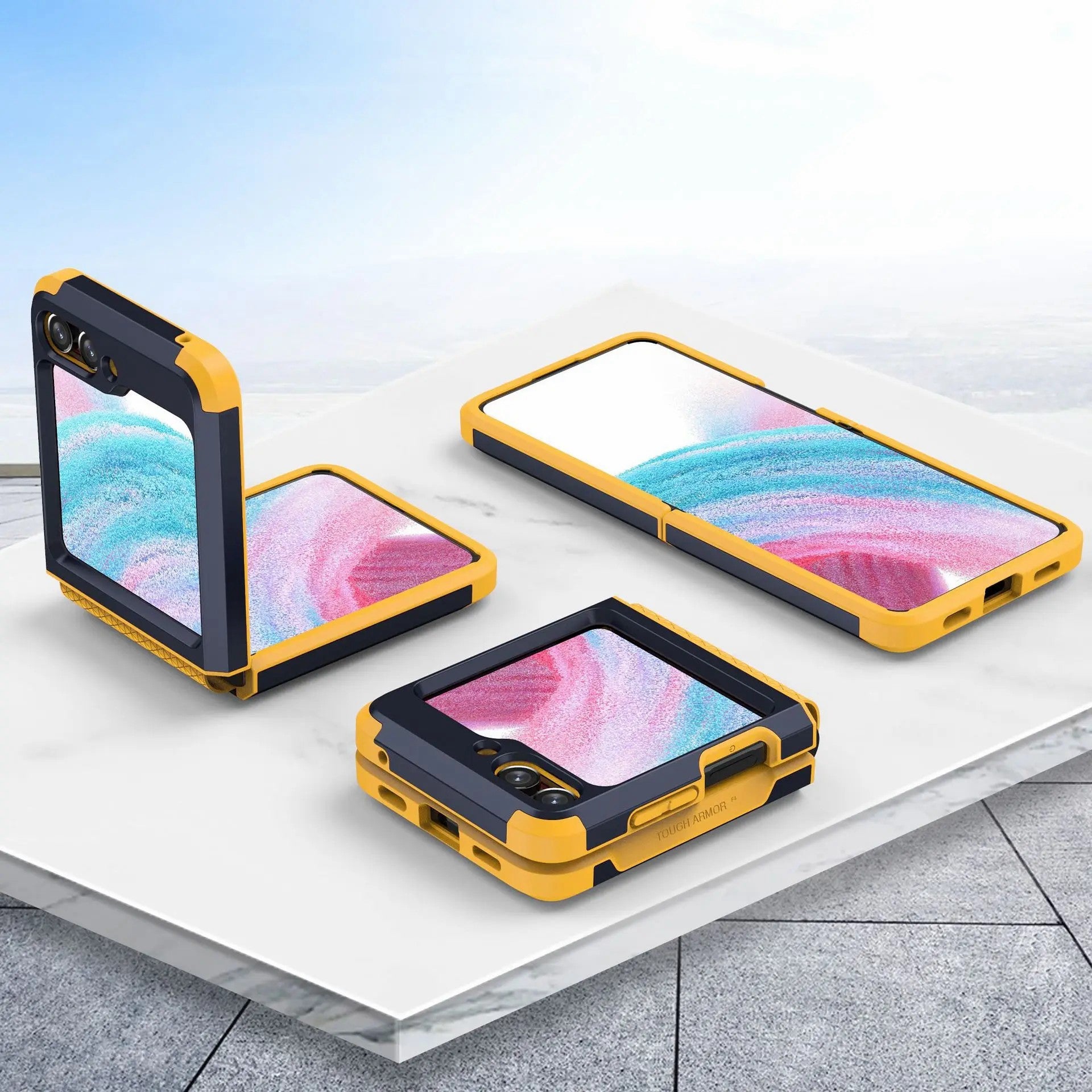 SGP Armor Series For Samsung Galaxy Z Flip5 5G PC Case Hinge Protection Folding Phone Protective Cover