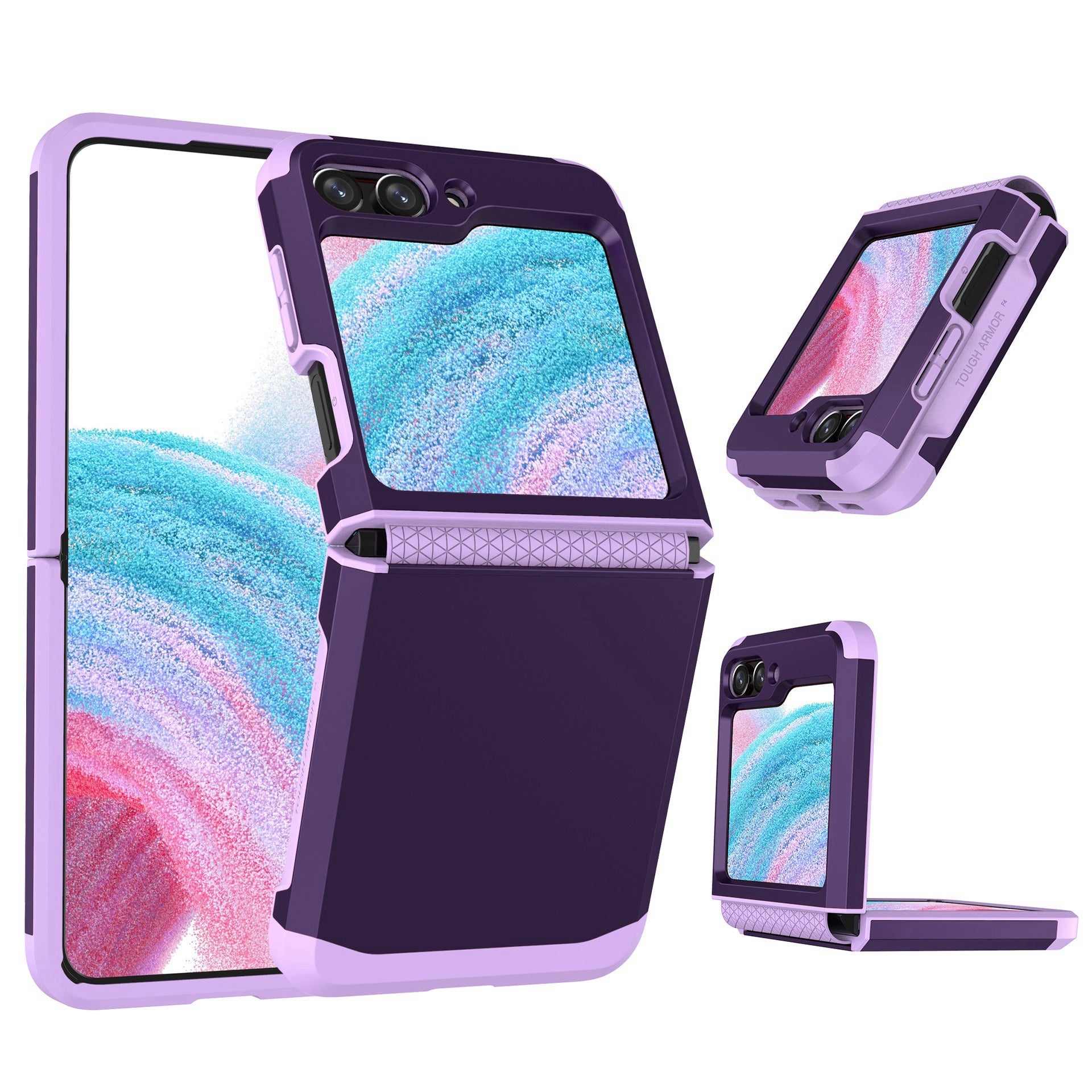 SGP Armor Series For Samsung Galaxy Z Flip5 5G PC Case Hinge Protection Folding Phone Protective Cover