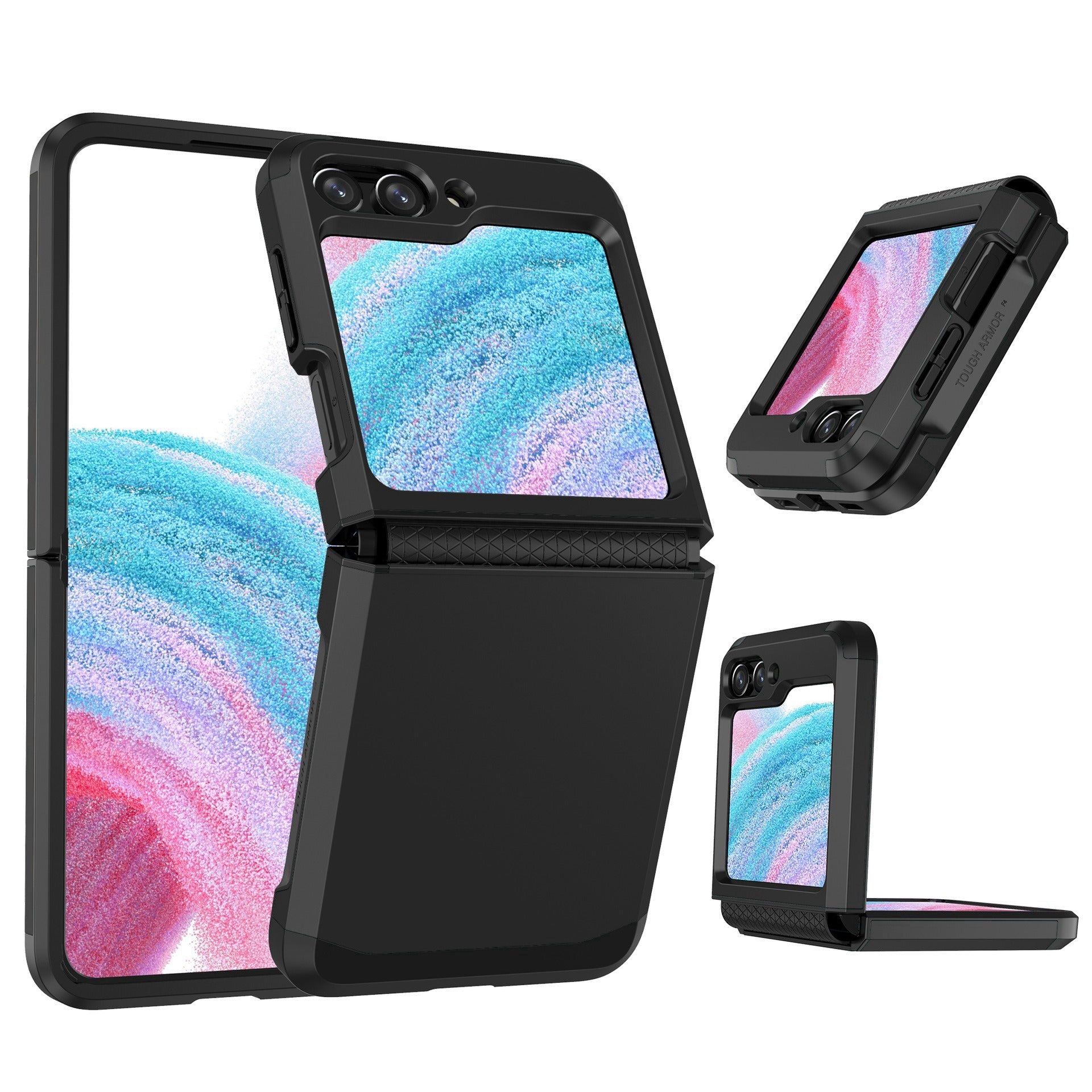SGP Armor Series For Samsung Galaxy Z Flip5 5G PC Case Hinge Protection Folding Phone Protective Cover