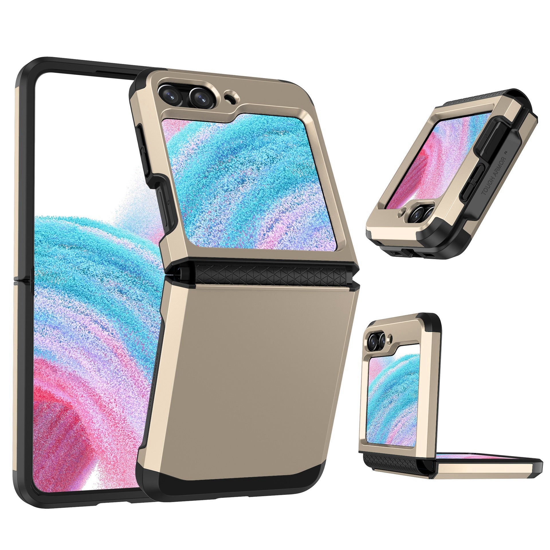 SGP Armor Series For Samsung Galaxy Z Flip5 5G PC Case Hinge Protection Folding Phone Protective Cover
