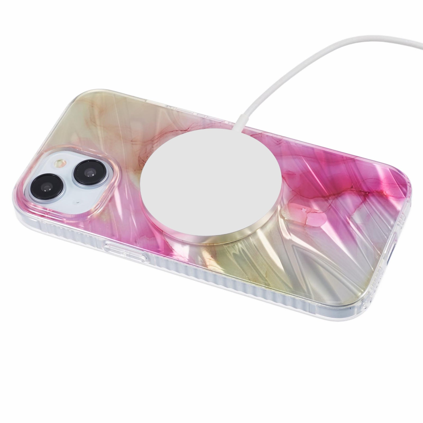 MP Series For iPhone 15 Case Compatible with MagSafe IMD Electroplating TPU+Acrylic Phone Cover