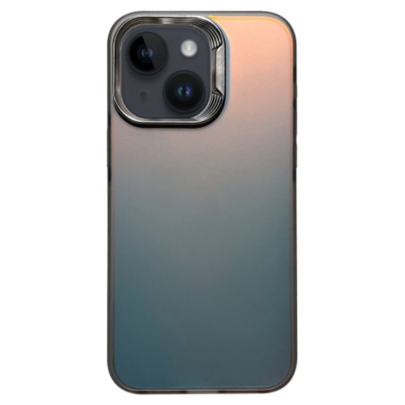 For iPhone 15 Case Laser Effect Gradient PC+TPU Slim Phone Shell