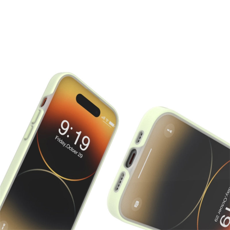 For iPhone 15 Pro Case with Lens Dopamine Design Liquid Silicone Soft Phone Cover