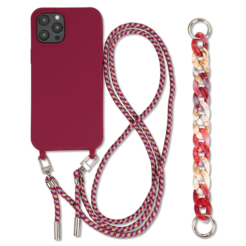 For iPhone 13 Pro Max Case Soft TPU Cell Phone Cover with Straps