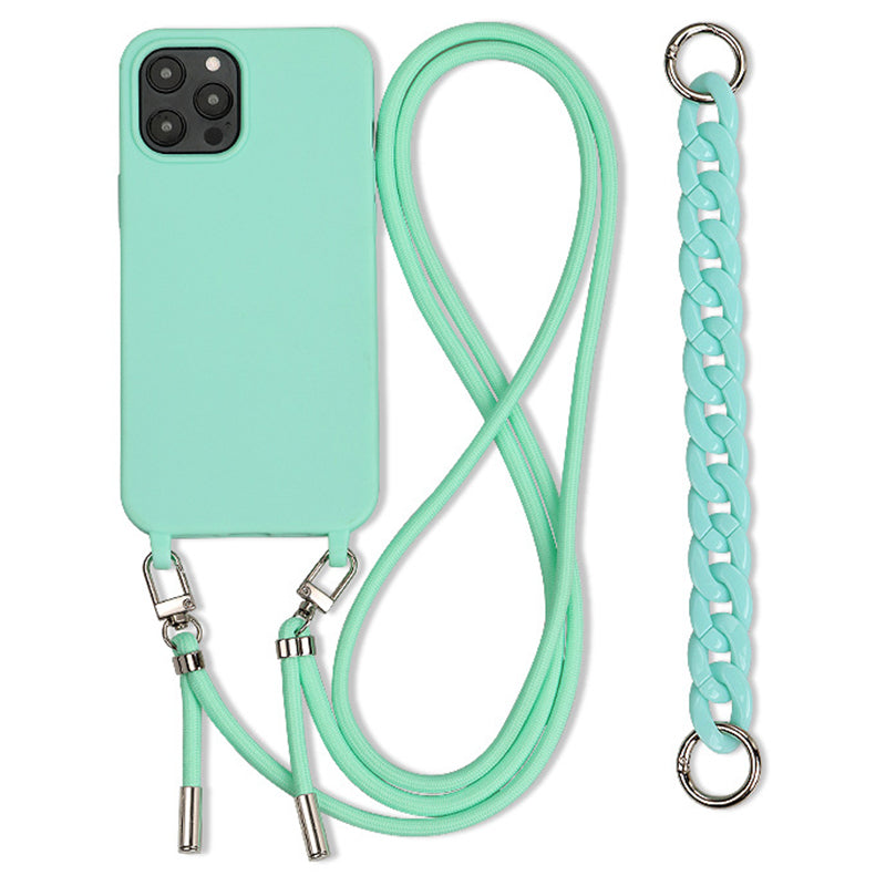 For iPhone 13 Pro Max Case Soft TPU Cell Phone Cover with Straps