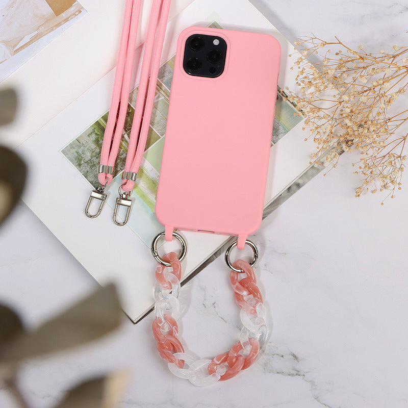 For iPhone 14 Pro Max Case Soft TPU Shock-Absorbent Smart Phone Cover with Straps