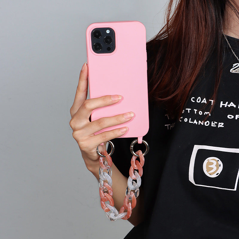 For iPhone 14 Pro Max Case Soft TPU Shock-Absorbent Smart Phone Cover with Straps