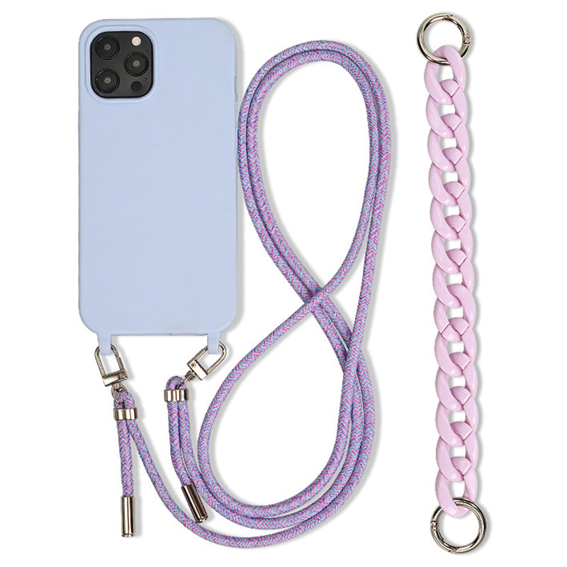 For iPhone 14 Pro Max Case Soft TPU Shock-Absorbent Smart Phone Cover with Straps