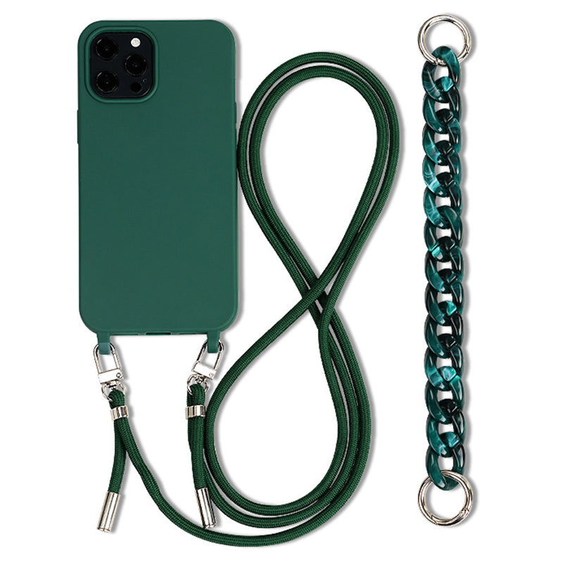 For iPhone 14 Pro Max Case Soft TPU Shock-Absorbent Smart Phone Cover with Straps