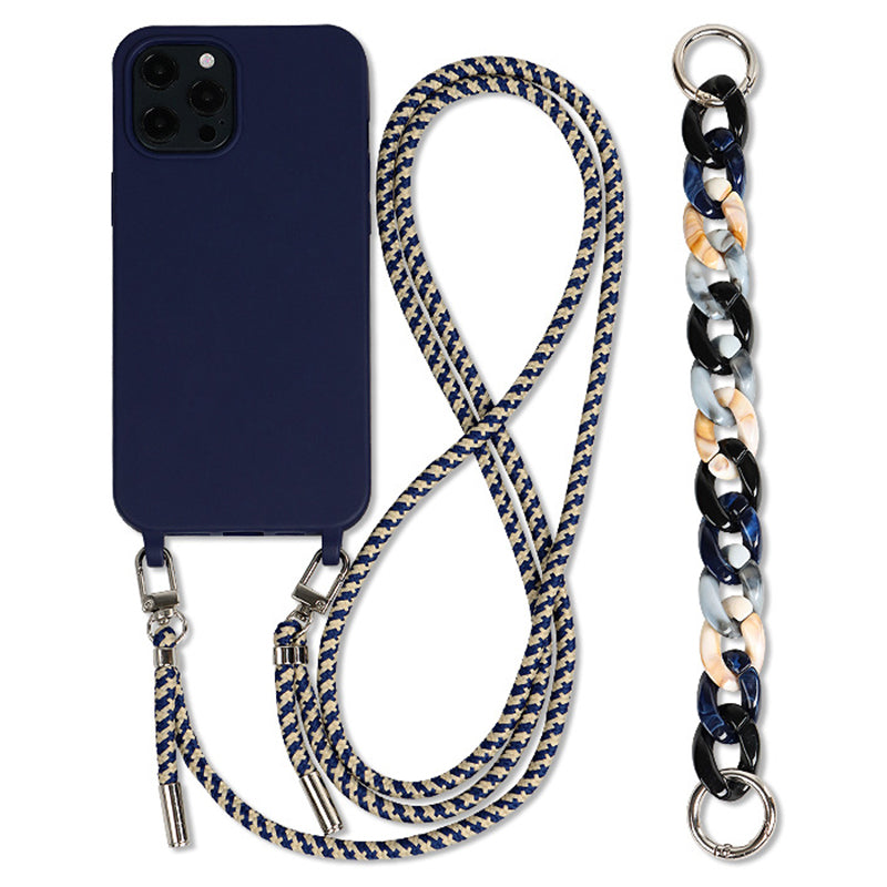 For iPhone 14 Pro Max Case Soft TPU Shock-Absorbent Smart Phone Cover with Straps