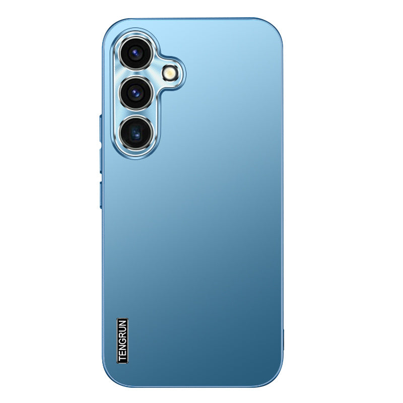 For Samsung Galaxy S24+ Case with Metal Lens Frame Lightweight Matte Hard PC Protective Cover