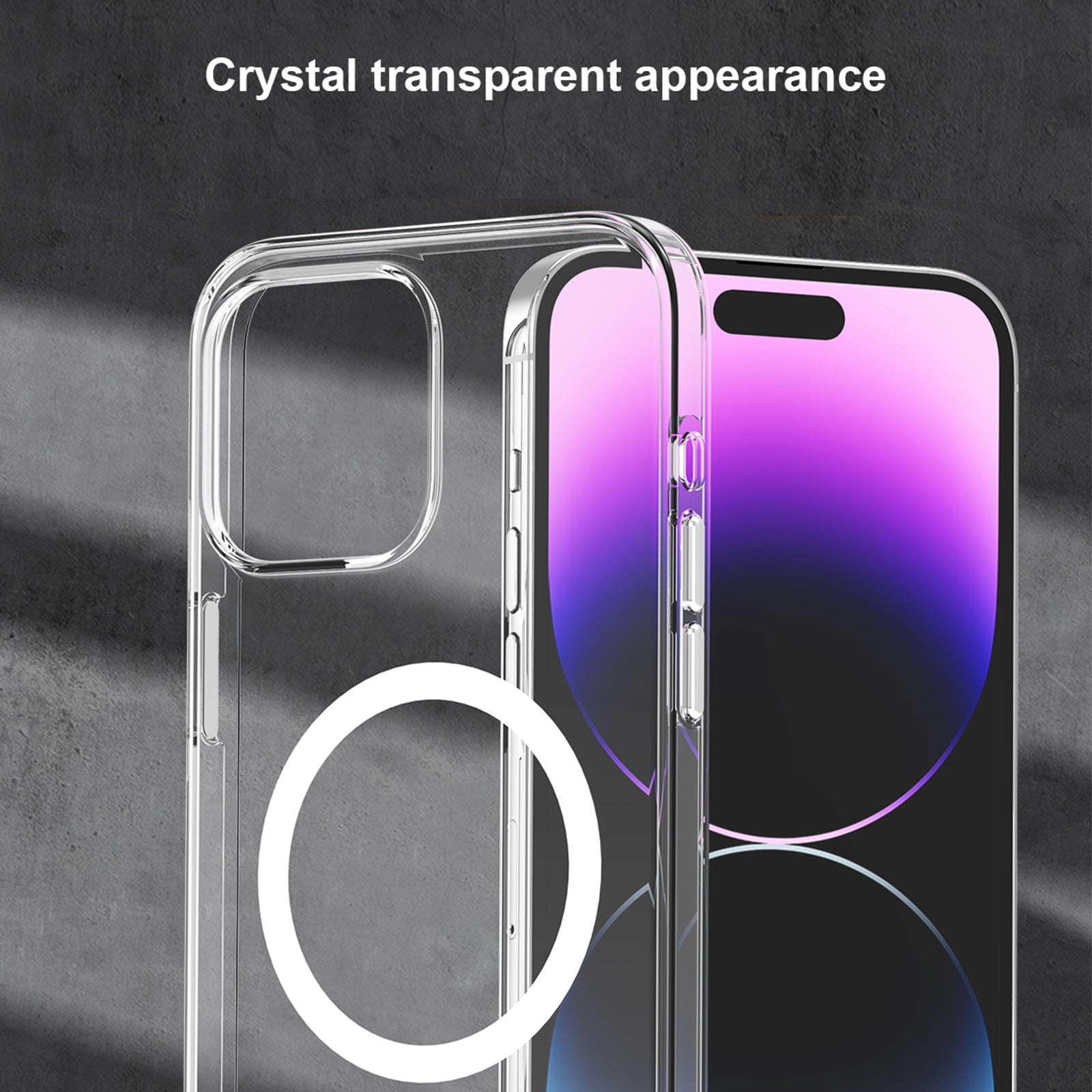 BENWIS For iPhone 13 Pro Crystal Clear Case Compatible with MagSafe Anti-drop TPU+PC Phone Cover