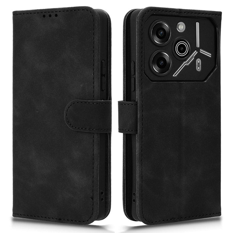 For Transsion Tecno Pova 6 Pro 5G Case Skin-touch Texture Foldable Stand Phone Cover