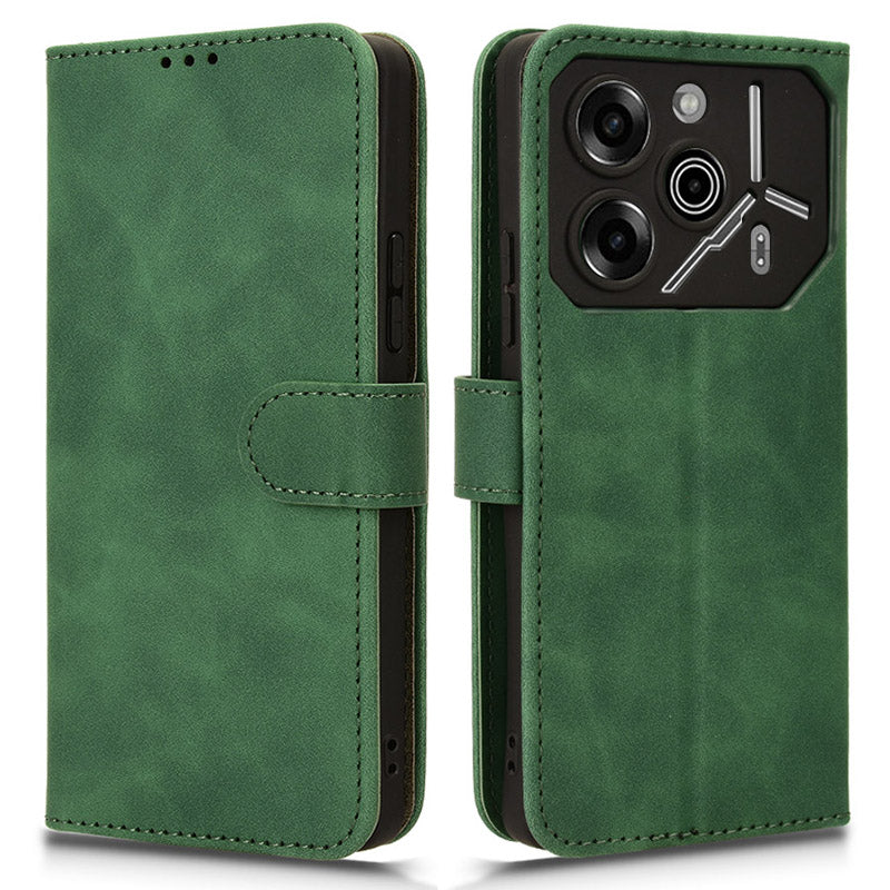 For Transsion Tecno Pova 6 Pro 5G Case Skin-touch Texture Foldable Stand Phone Cover