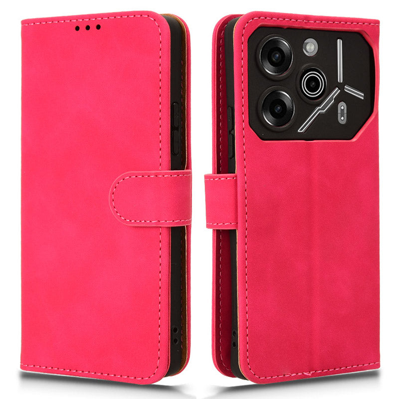 For Transsion Tecno Pova 6 Pro 5G Case Skin-touch Texture Foldable Stand Phone Cover