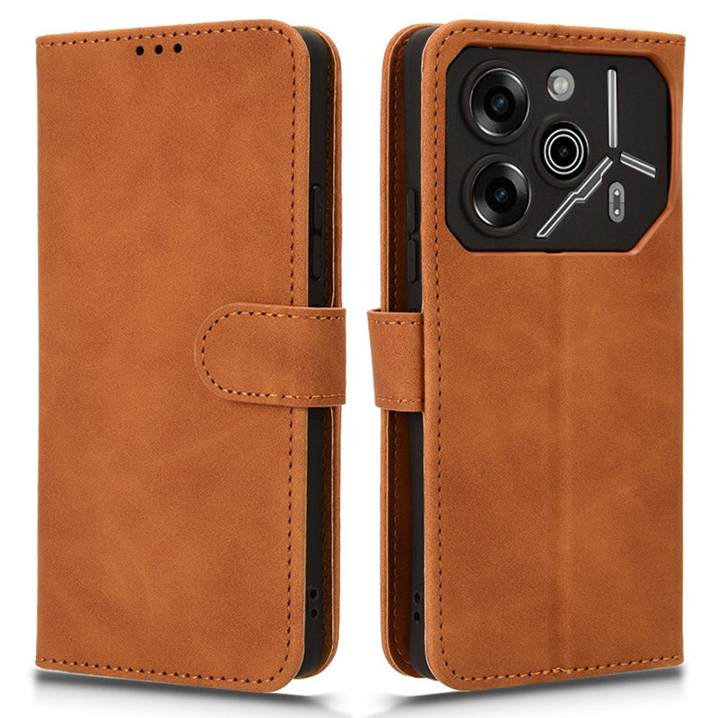 For Transsion Tecno Pova 6 Pro 5G Case Skin-touch Texture Foldable Stand Phone Cover