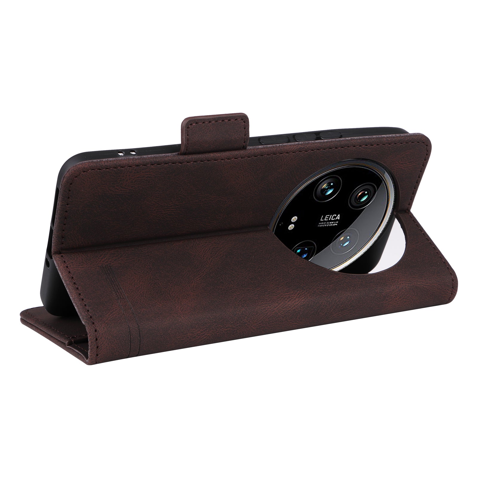 For Xiaomi 14 Ultra Wallet Case Hardware Decor PU Leather Stand Phone Cover