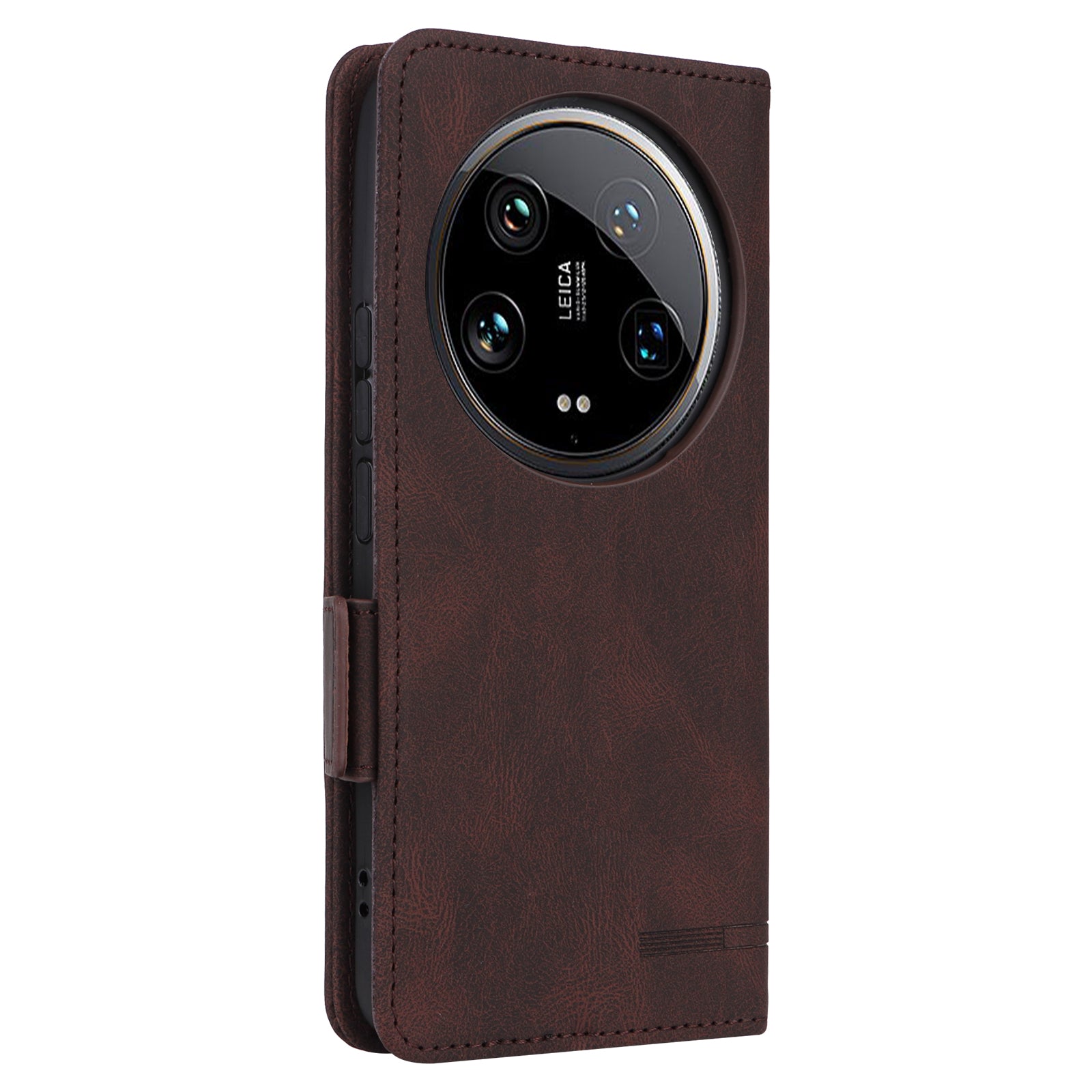 For Xiaomi 14 Ultra Wallet Case Hardware Decor PU Leather Stand Phone Cover