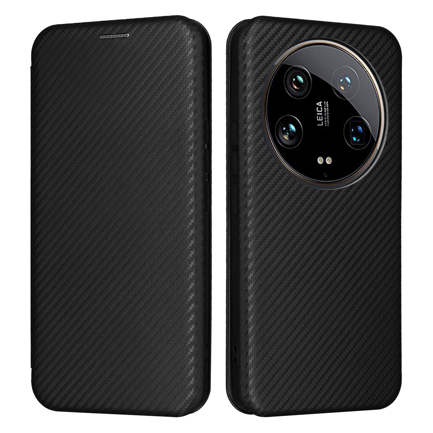 For Xiaomi 14 Ultra Case PU Leather Magnetic Closure Phone Cover with Card Holder