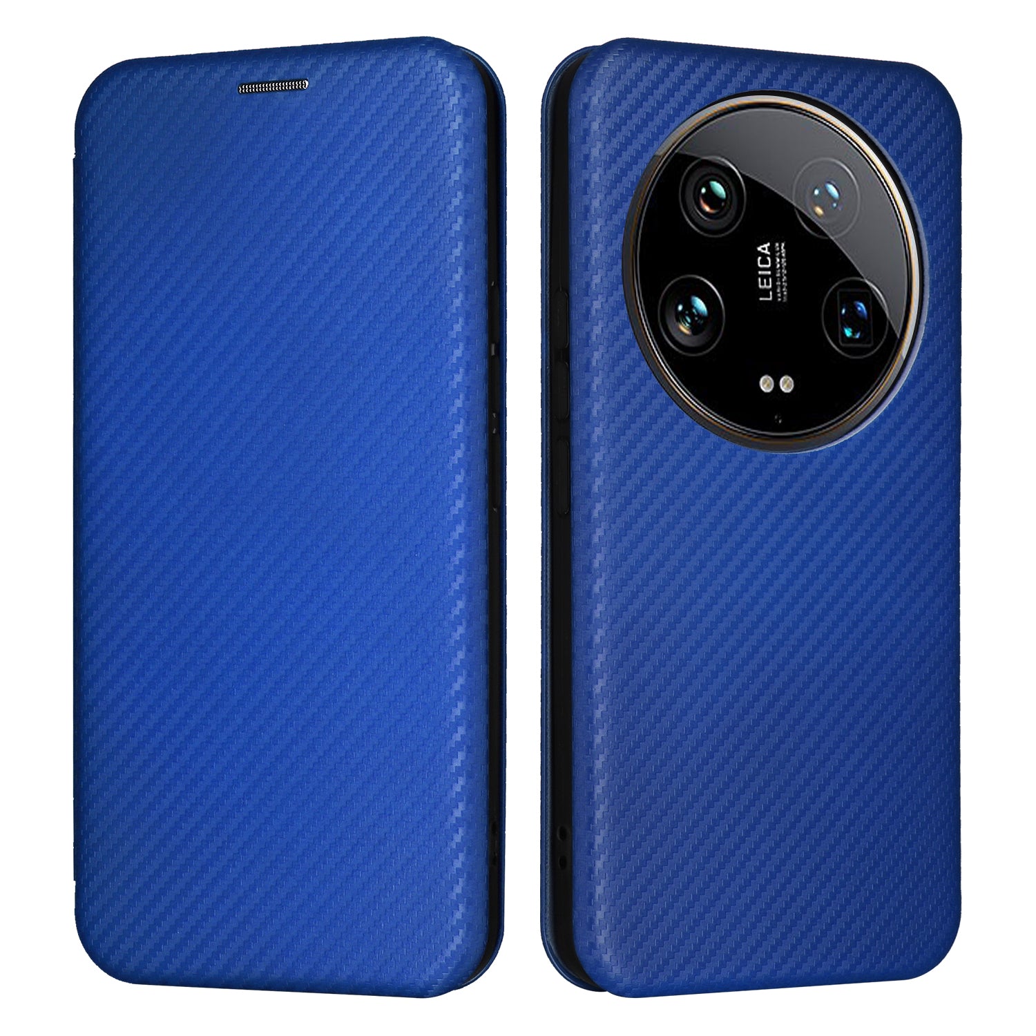 For Xiaomi 14 Ultra Case PU Leather Magnetic Closure Phone Cover with Card Holder