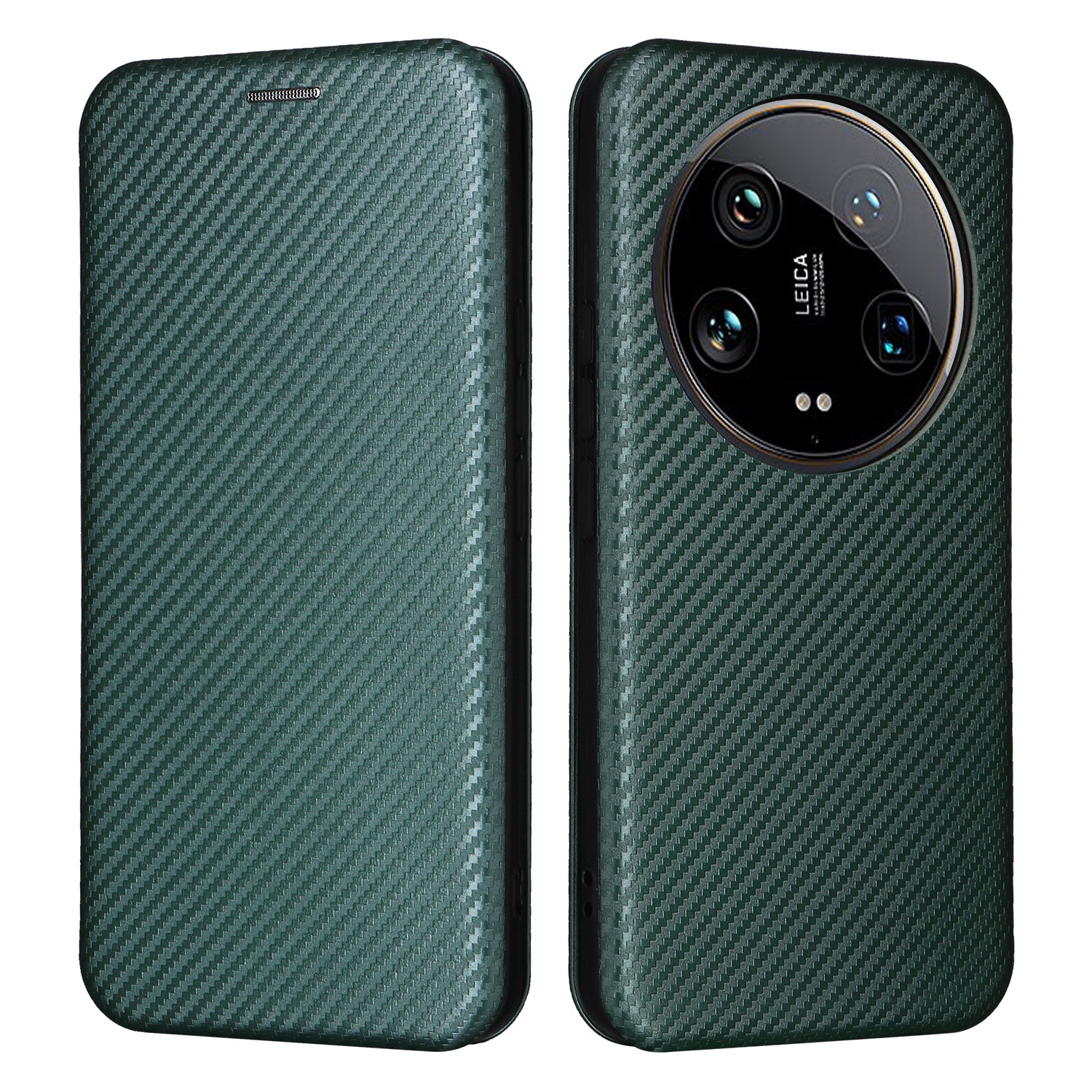 For Xiaomi 14 Ultra Case PU Leather Magnetic Closure Phone Cover with Card Holder