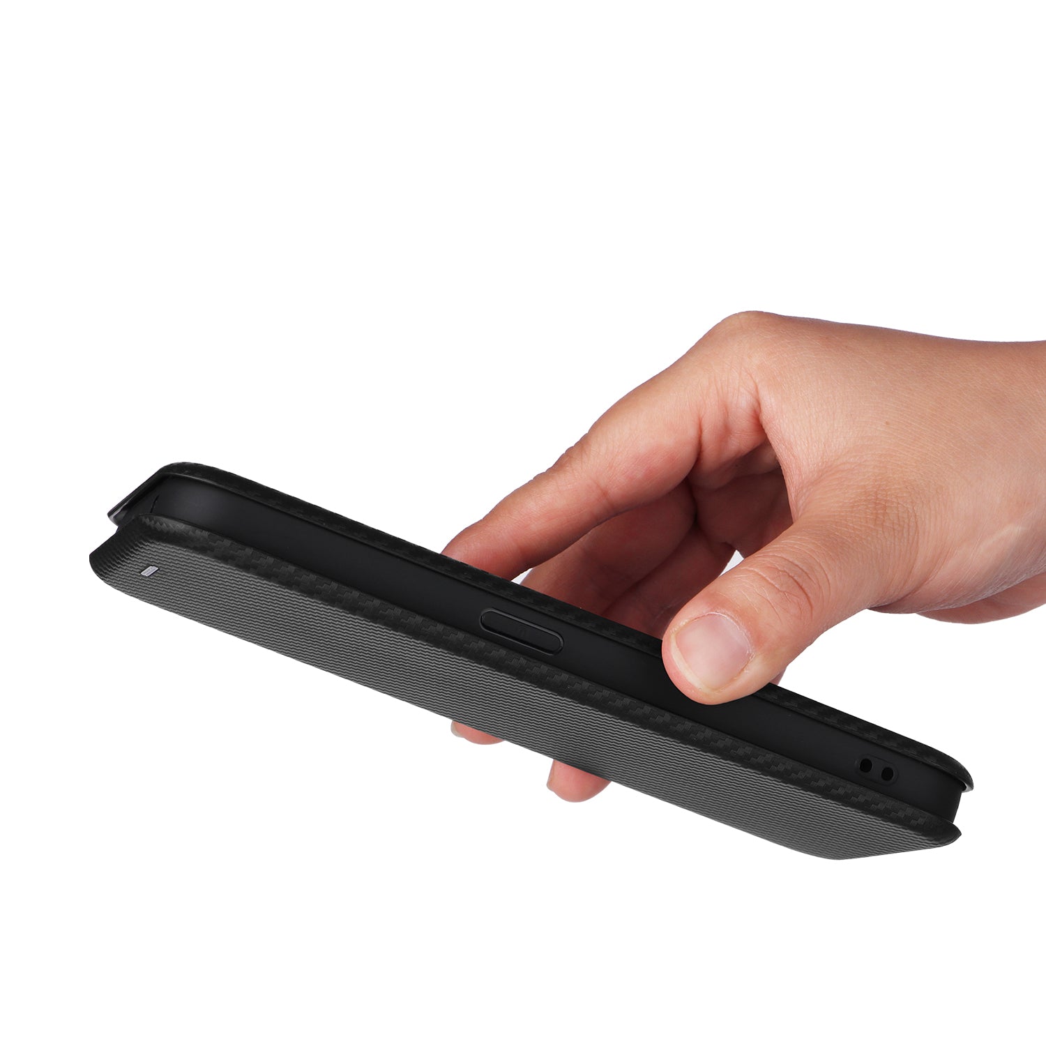 For Nothing Phone (2a) Case Carbon Fiber Texture PU Leather Magnetic Closure Phone Cover