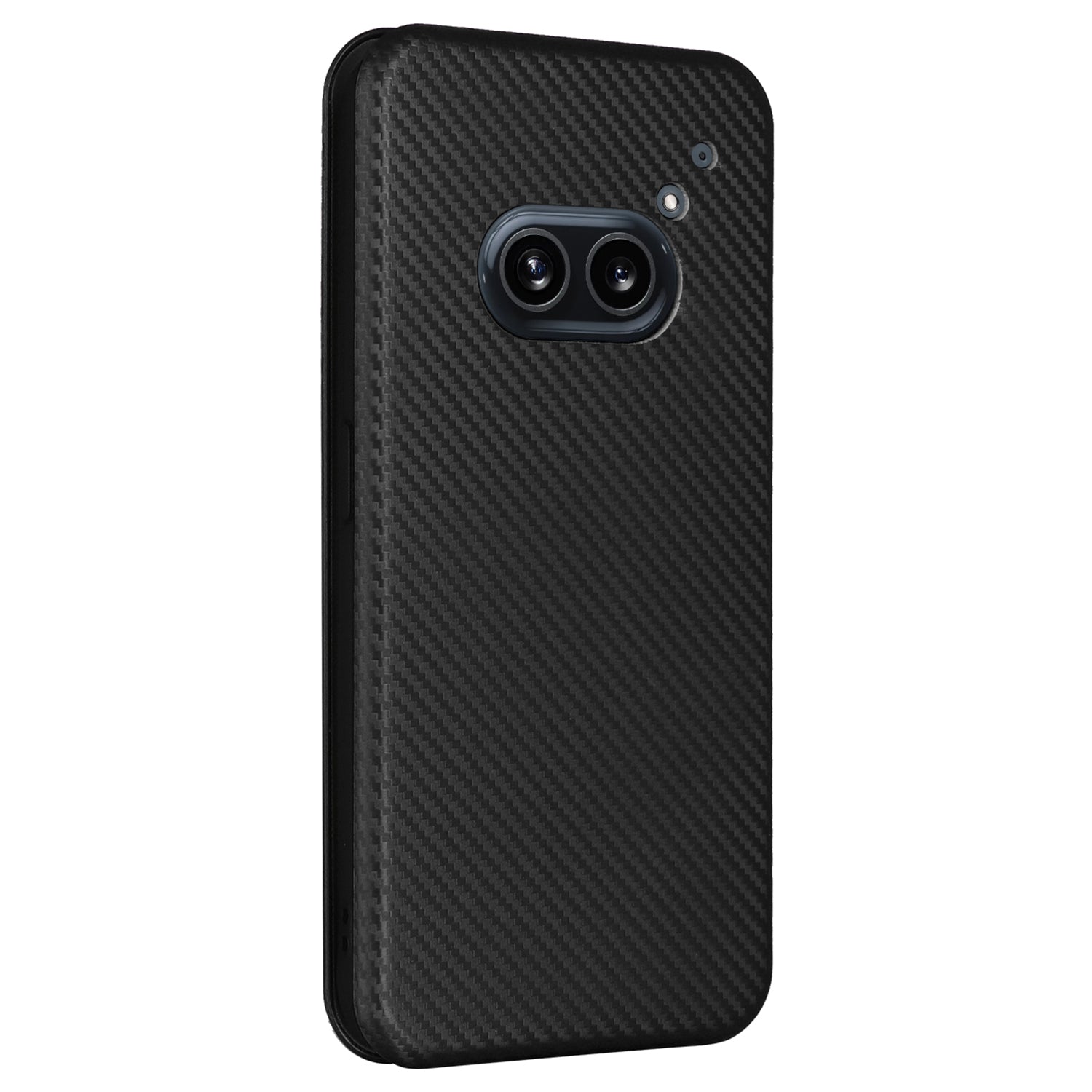 For Nothing Phone (2a) Case Carbon Fiber Texture PU Leather Magnetic Closure Phone Cover