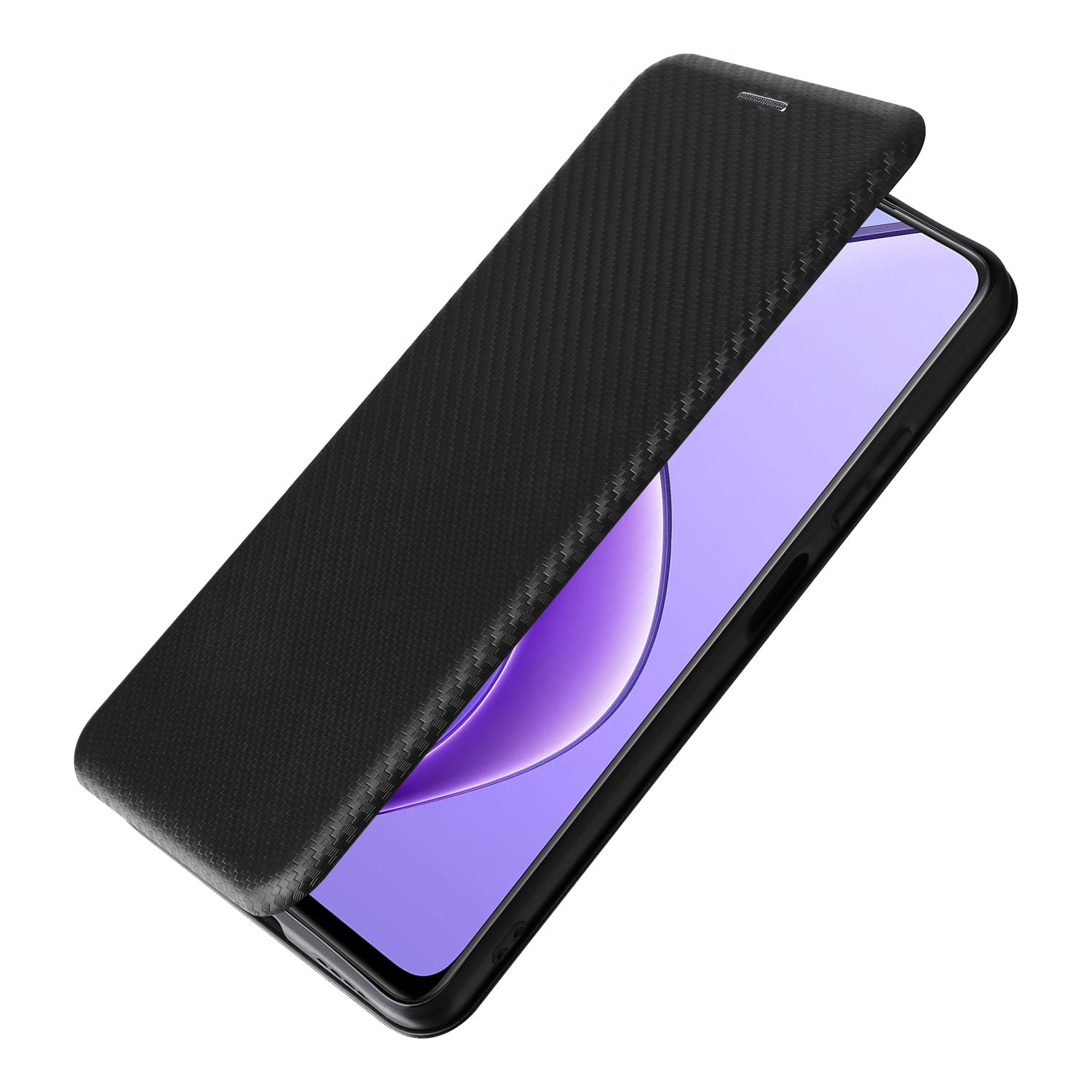 For Realme 12 / 12x 5G Case Card Slots Carbon Fiber Texture Phone Cover