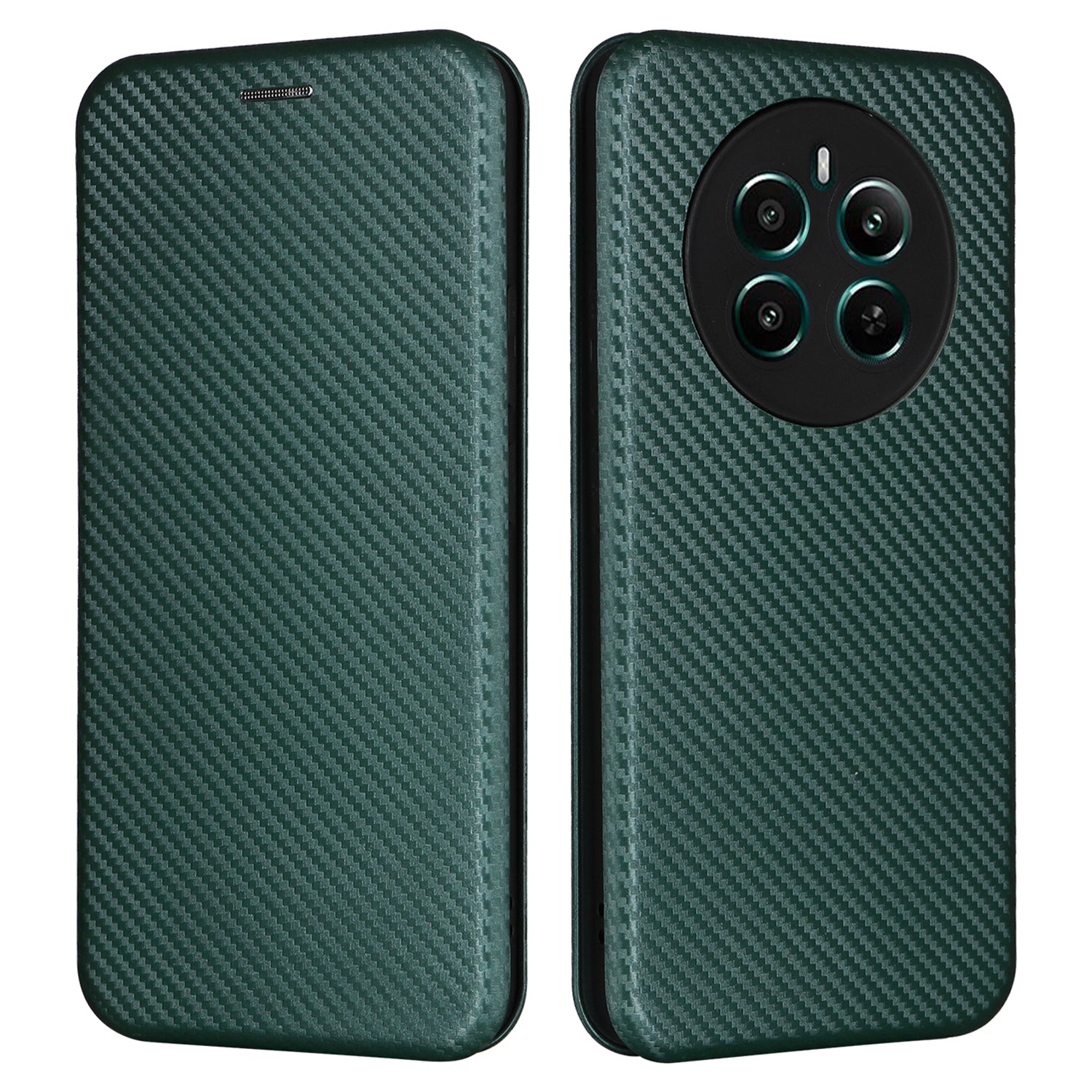 For Realme 12+ 5G / Narzo 70 Pro 5G Case Card Slot PU Leather Magnetic Flip Phone Cover