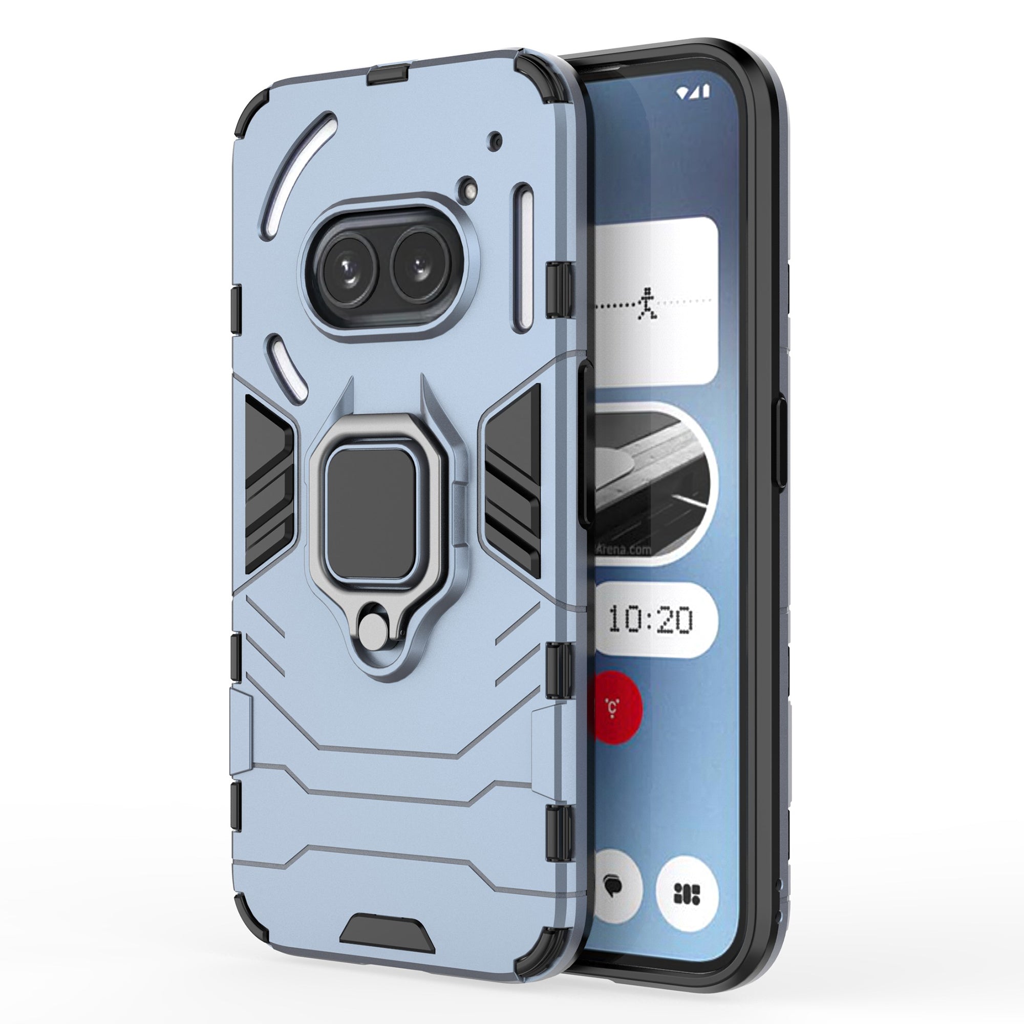 For Nothing Phone (2a) Case PC+TPU Drop-resistant Kickstand Cell Phone Shell