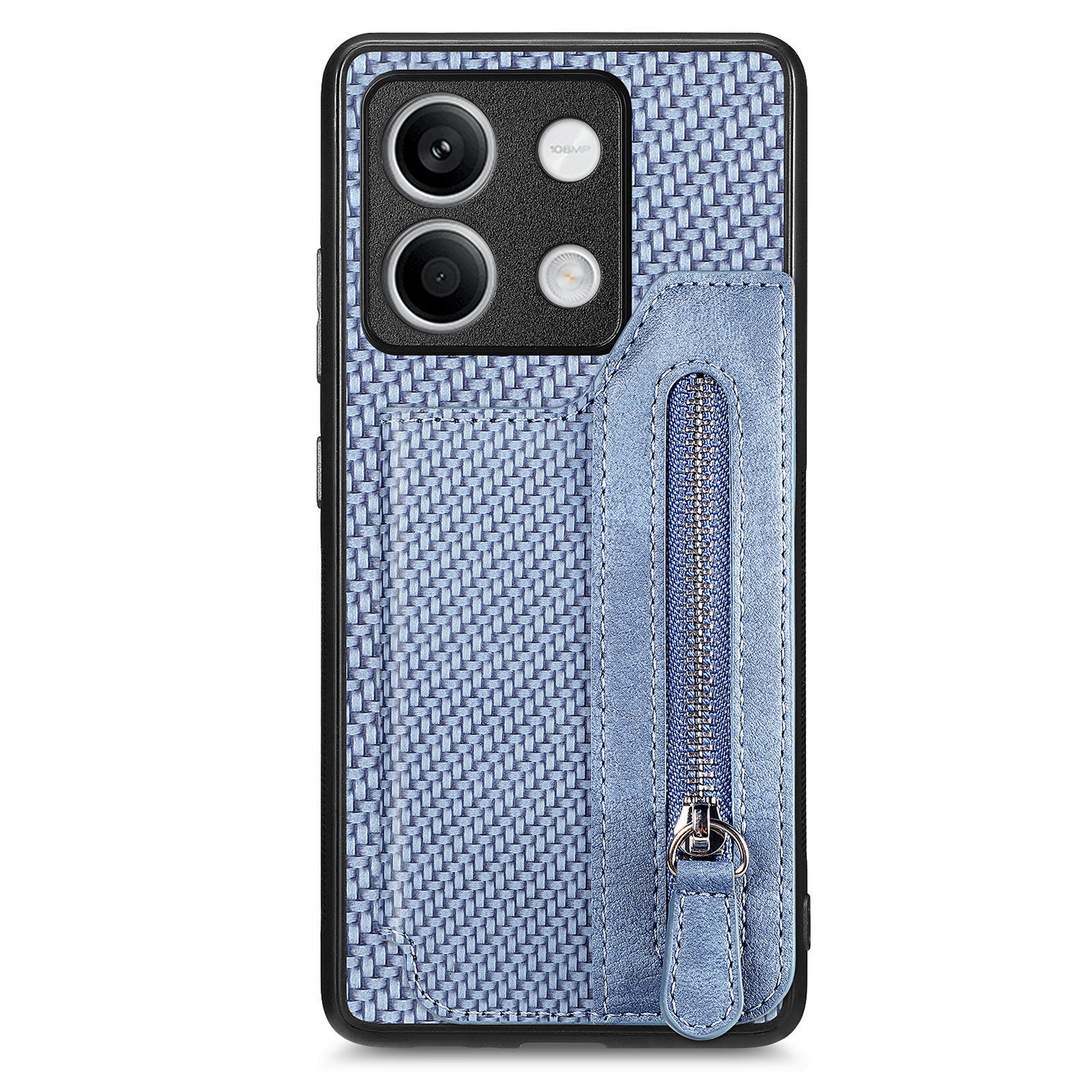 C1-04 For Xiaomi Redmi Note 13 5G Case Leather+PC+TPU Zipper Wallet Phone Cover