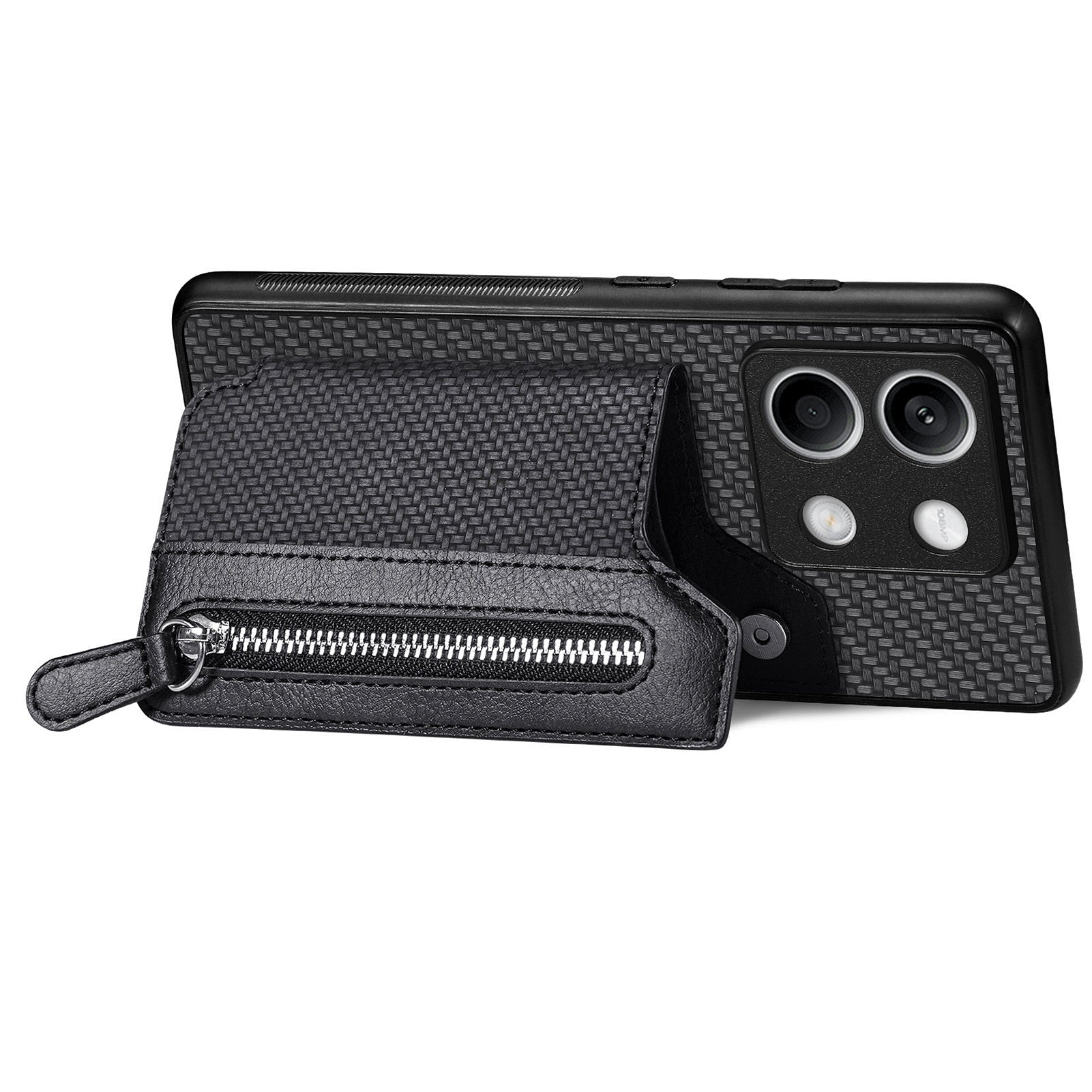 C1-04 For Xiaomi Redmi Note 13 4G Wallet Case PU+PC+TPU Phone Cover with Kickstand