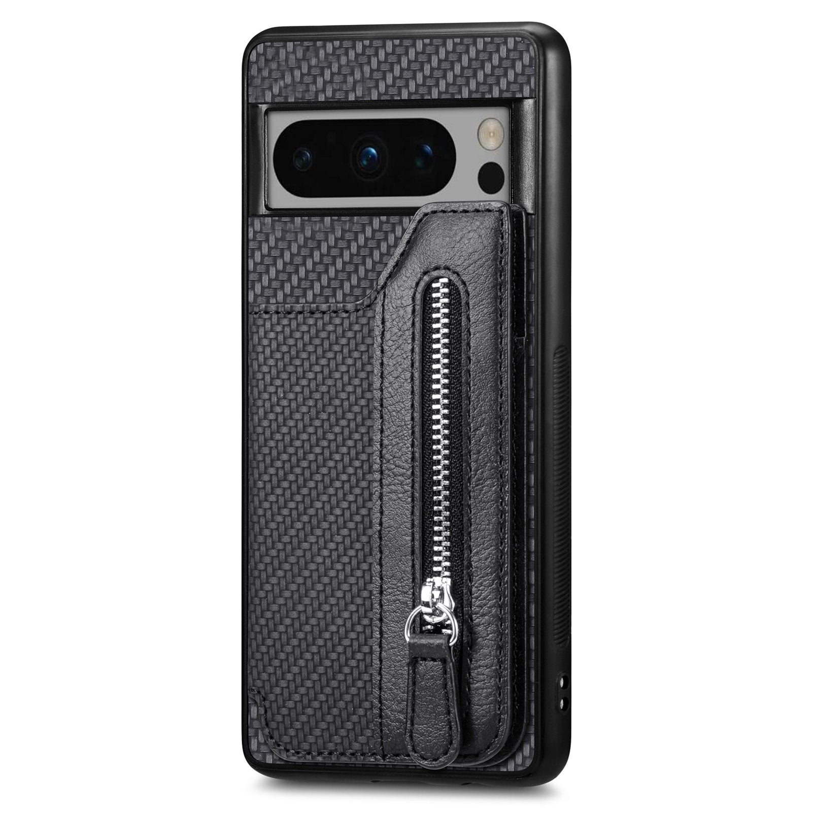 C1-04 For Google Pixel 8 Pro Phone Case Kickstand PU+PC+TPU Wallet Phone Cover