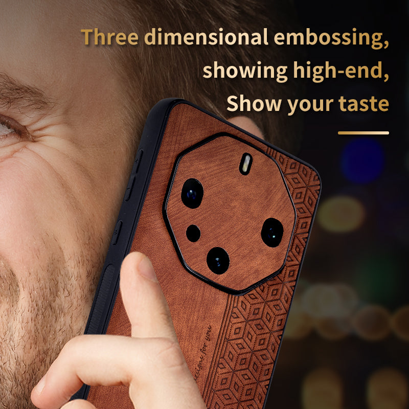 AZNS For Huawei Mate 60 RS Ultimate Cell Phone Case Leather+TPU Imprinted Pattern Cover