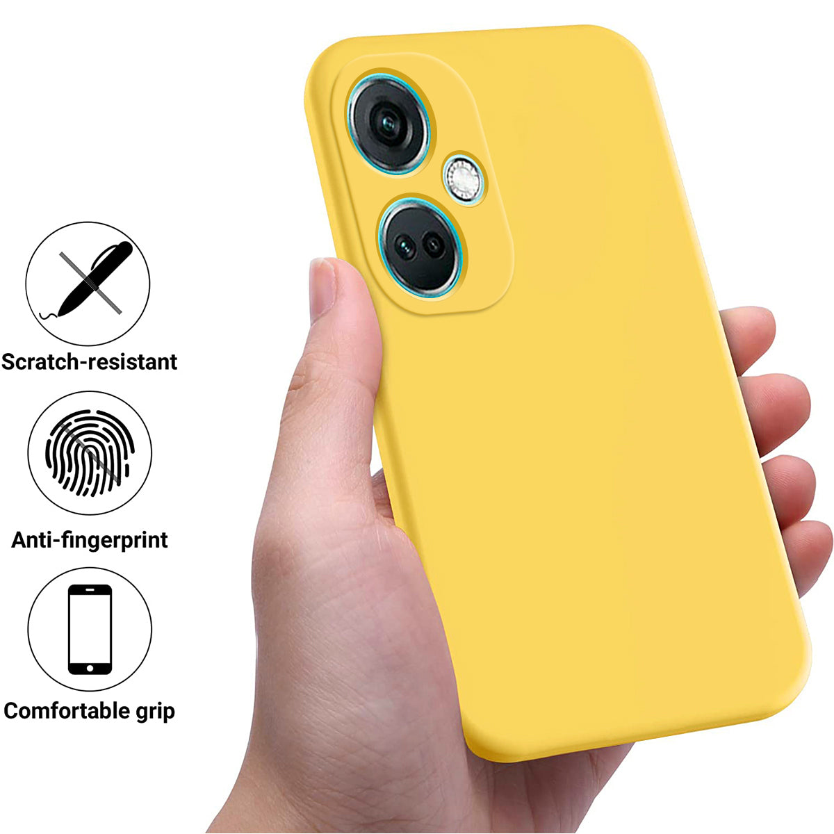 For Oppo K11 5G Case Liquid Silicone Protective Phone Cover with Wrist Strap