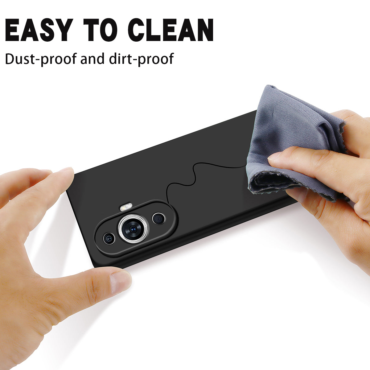 For Huawei nova 12s 4G / nova 11 / nova 12 Lite 4G Liquid Silicone CaseAnti-scratch Phone Cover with Strap