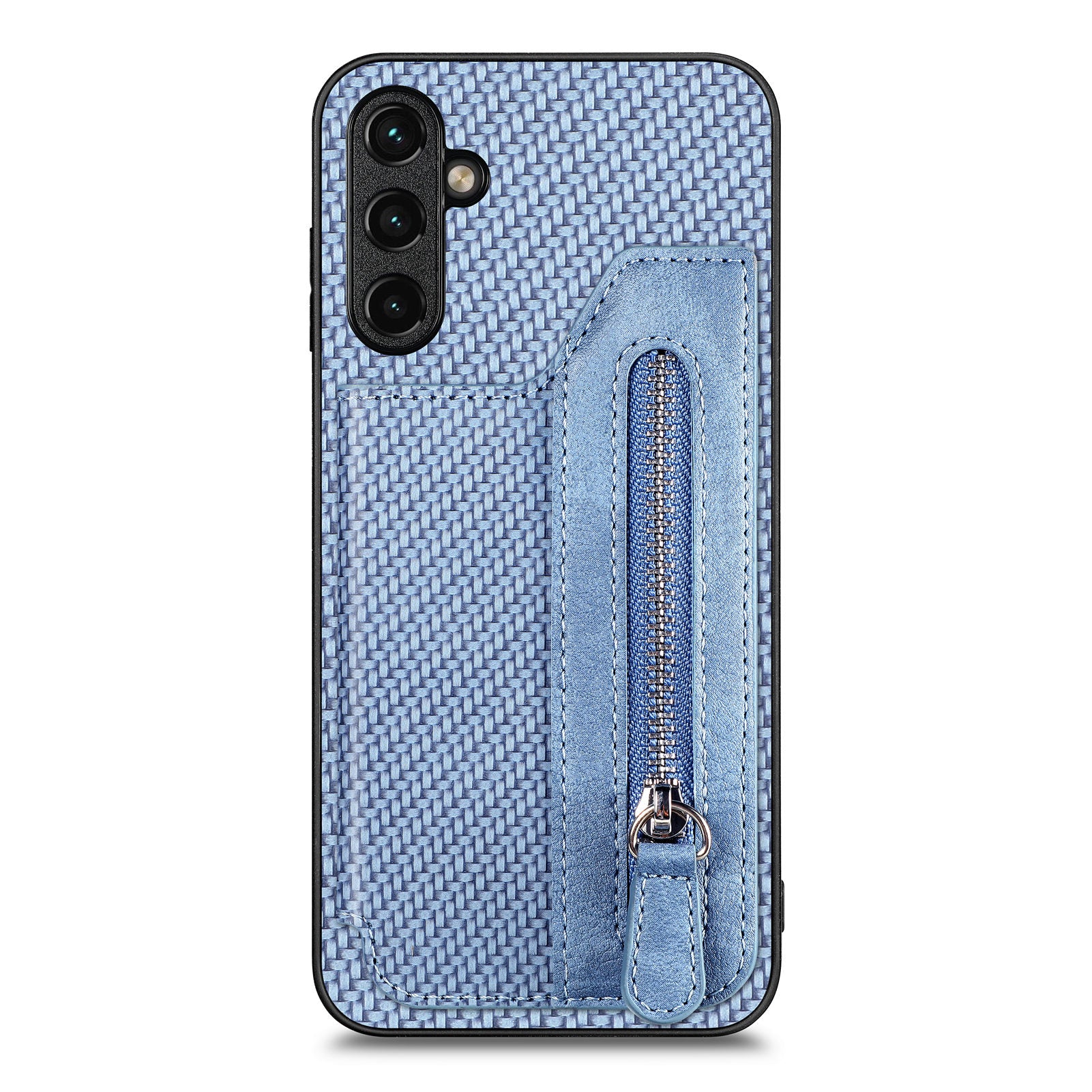 C1-04 For Samsung Galaxy A34 5G Zipper Pocket PU Leather+PC+TPU Case Phone Cover with Card Holder