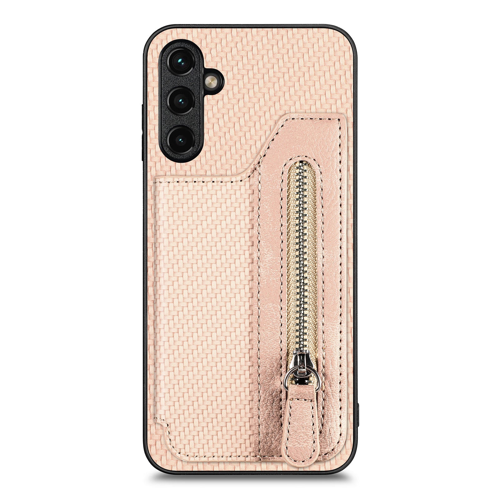 C1-04 For Samsung Galaxy A34 5G Zipper Pocket PU Leather+PC+TPU Case Phone Cover with Card Holder