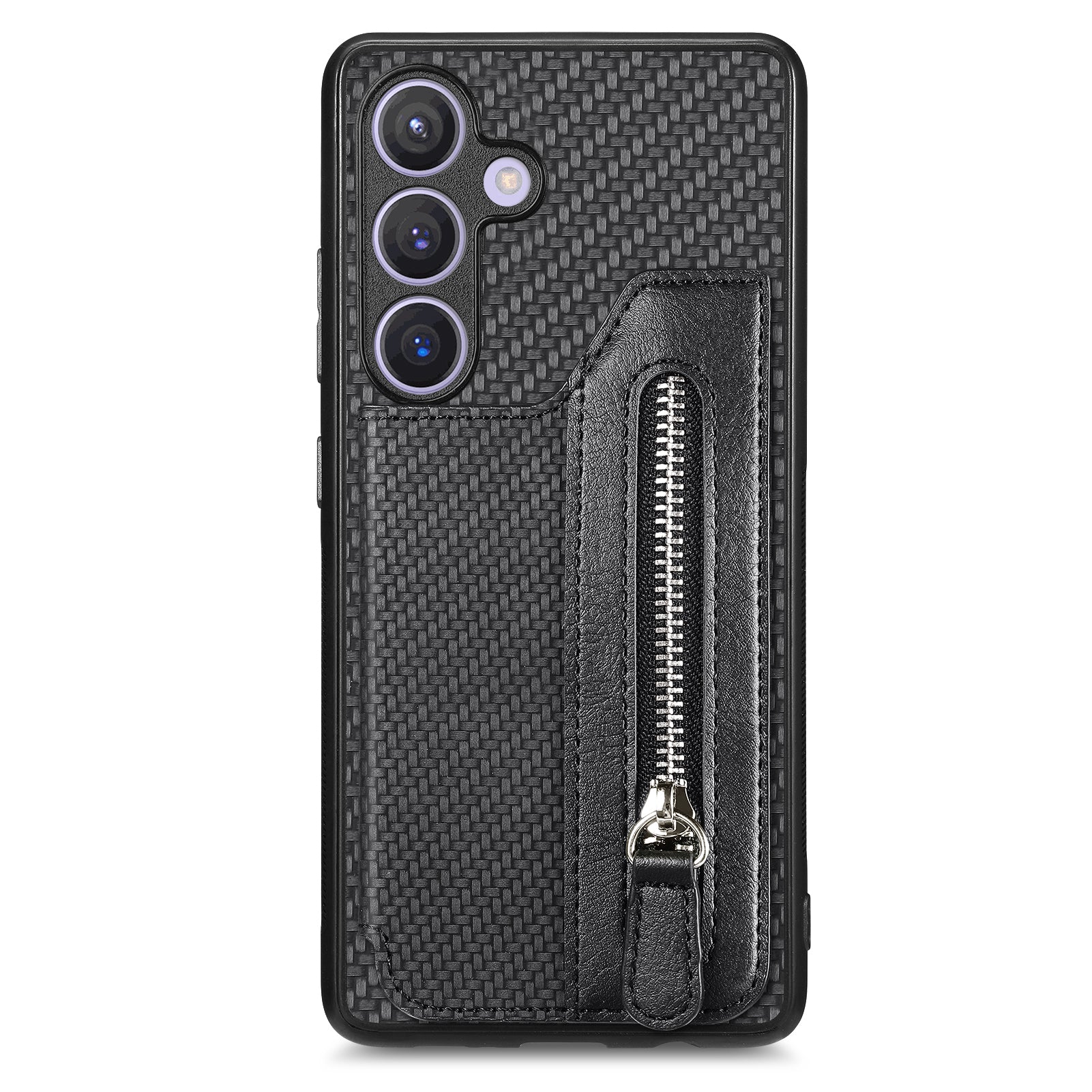 C1-04 For Samsung Galaxy S24+ Case Kickstand PU+PC+TPU Wallet Phone Cover